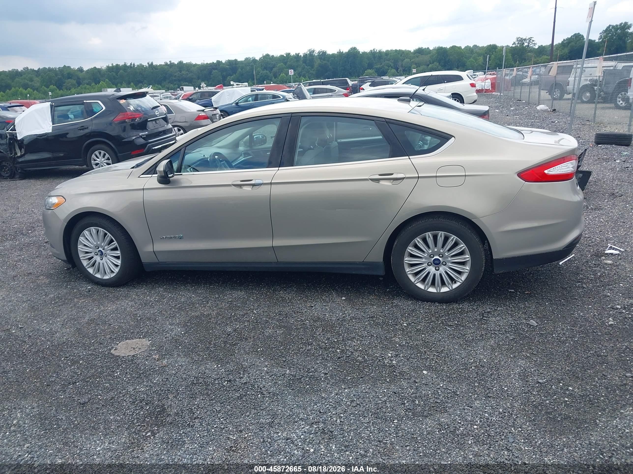 2015 Ford Fusion Hybrid S Gold vin: 3FA6P0UU5FR149473