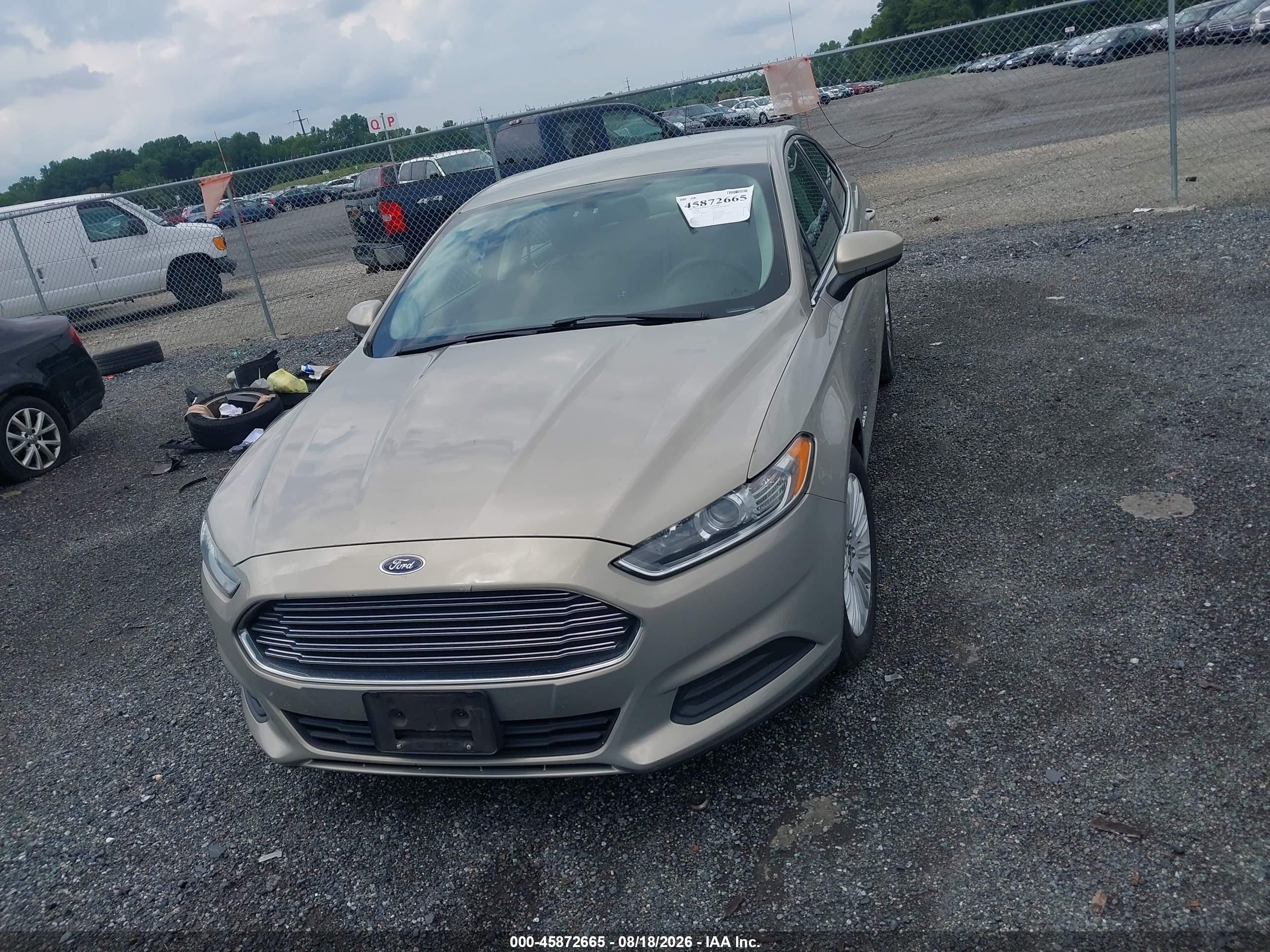 2015 Ford Fusion Hybrid S Gold vin: 3FA6P0UU5FR149473
