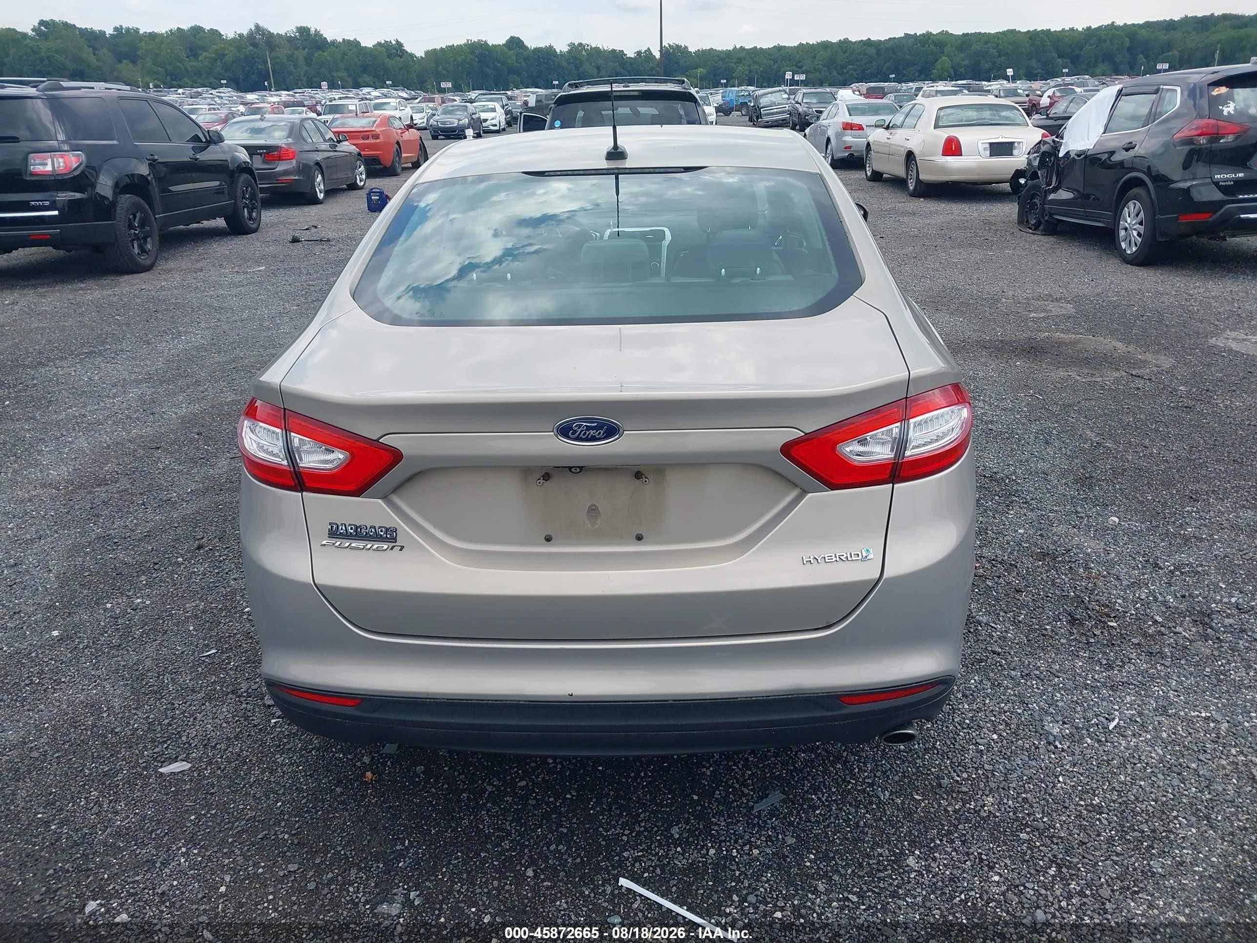 2015 Ford Fusion Hybrid S Gold vin: 3FA6P0UU5FR149473