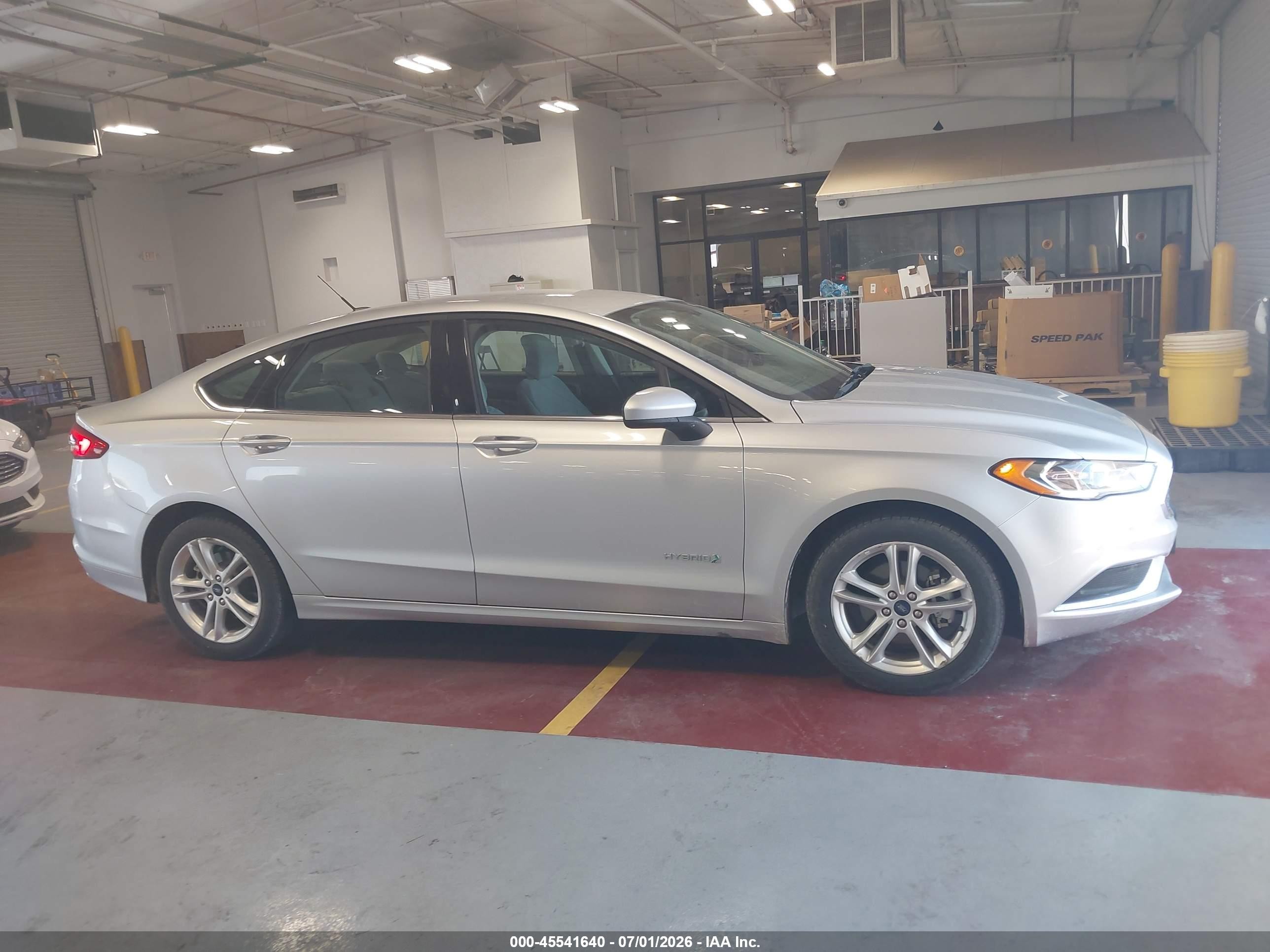 2018 Ford Fusion Hybrid S Silver vin: 3FA6P0UU5JR278788