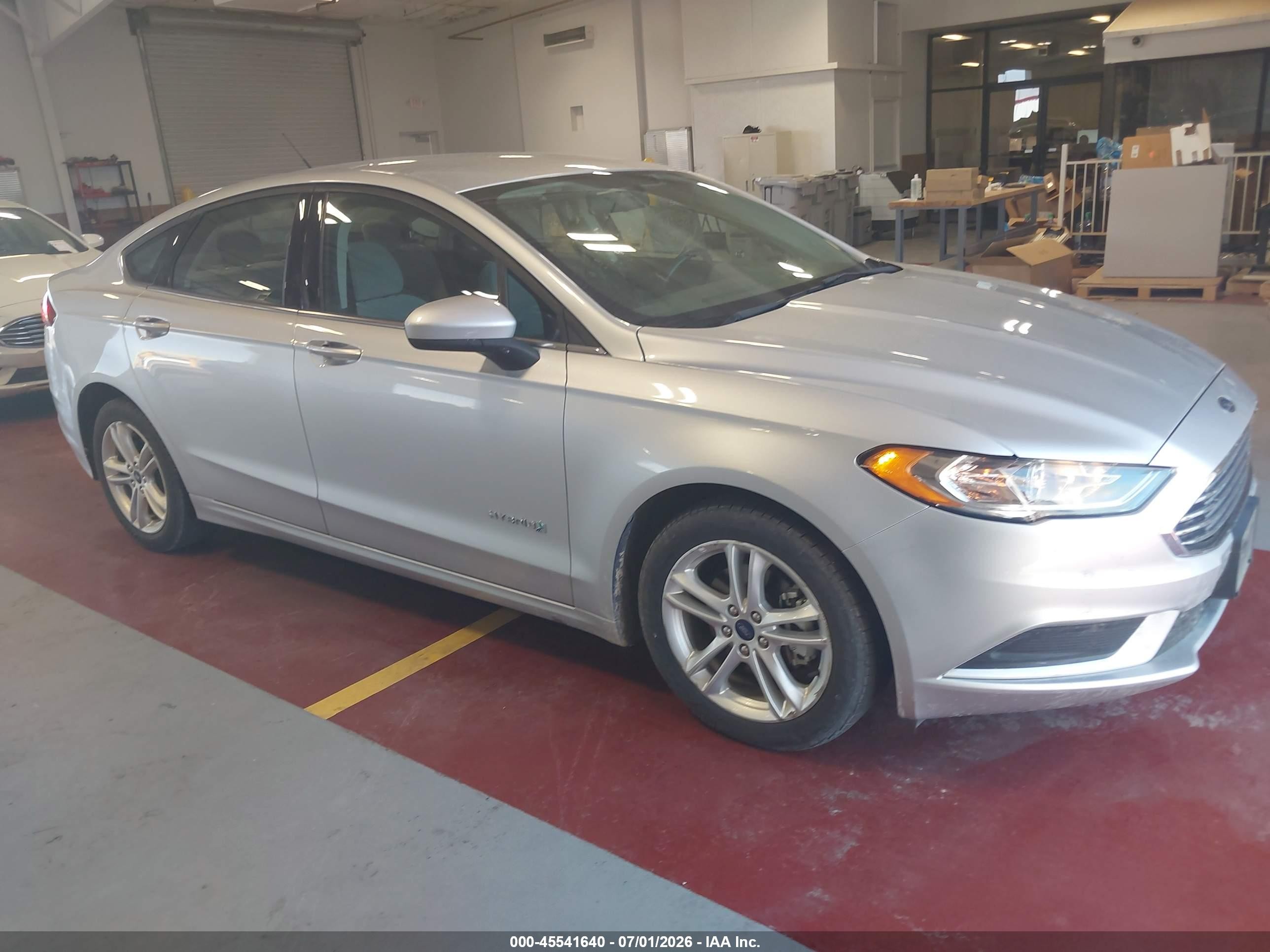2018 Ford Fusion Hybrid S Silver vin: 3FA6P0UU5JR278788