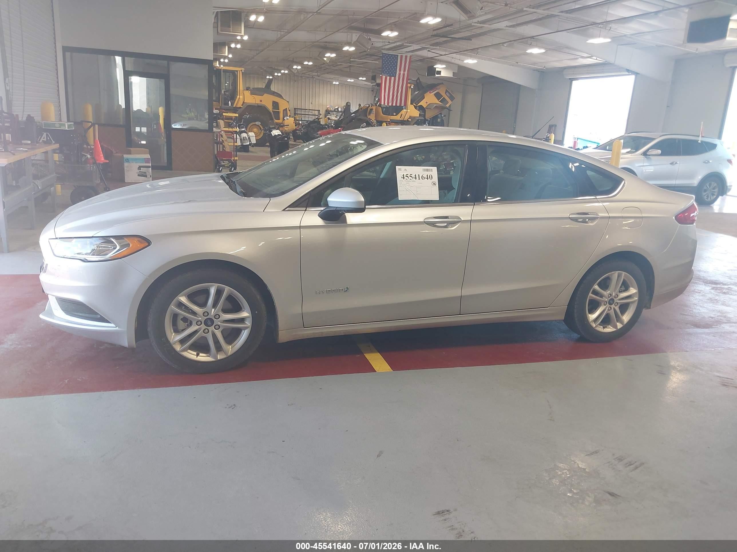 2018 Ford Fusion Hybrid S Silver vin: 3FA6P0UU5JR278788