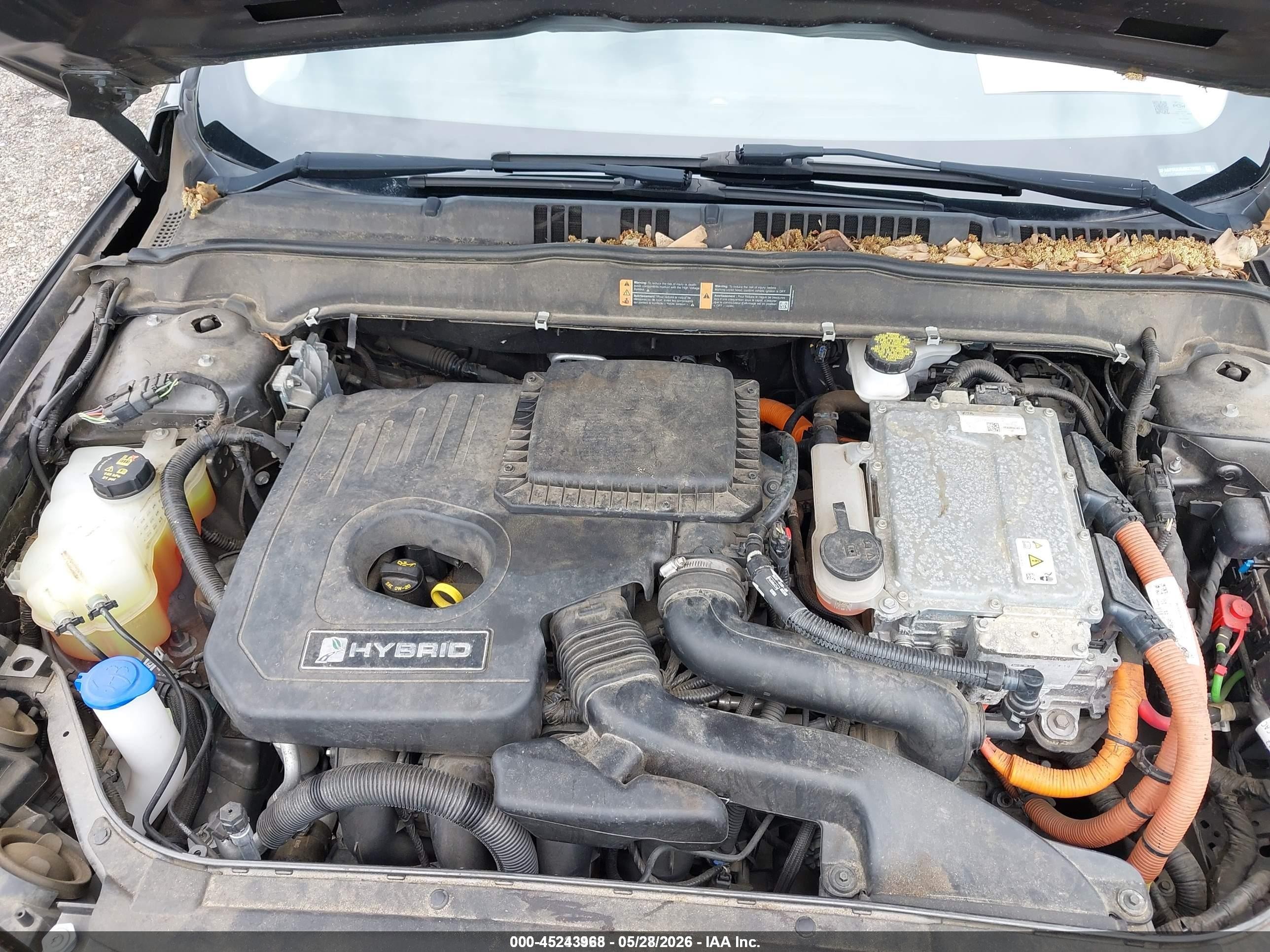 2018 Ford Fusion Hybrid S Серый vin: 3FA6P0UU5JR279052