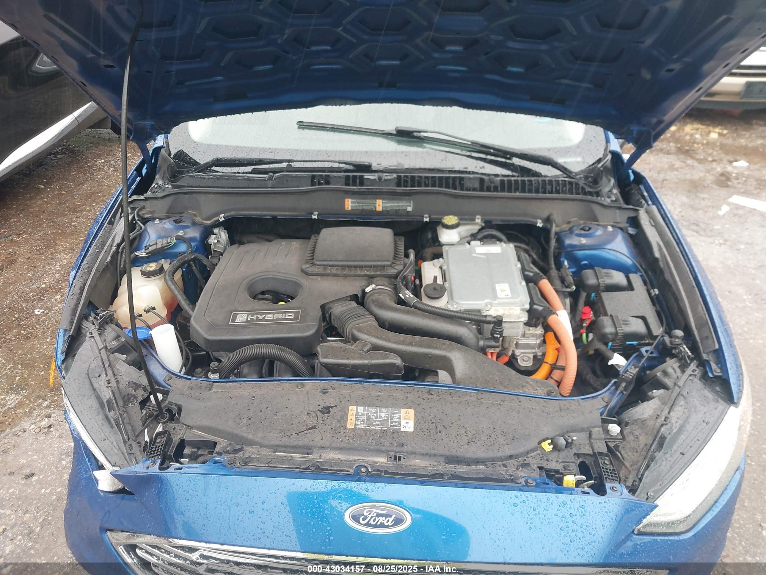 2018 Ford Fusion Hybrid S Синий vin: 3FA6P0UU5JR279150
