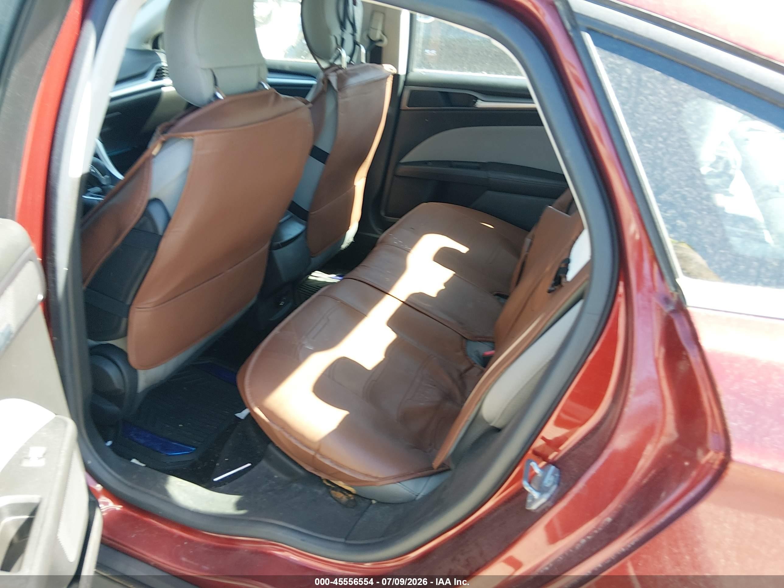 2014 Ford Fusion Hybrid S Orange vin: 3FA6P0UU7ER235169