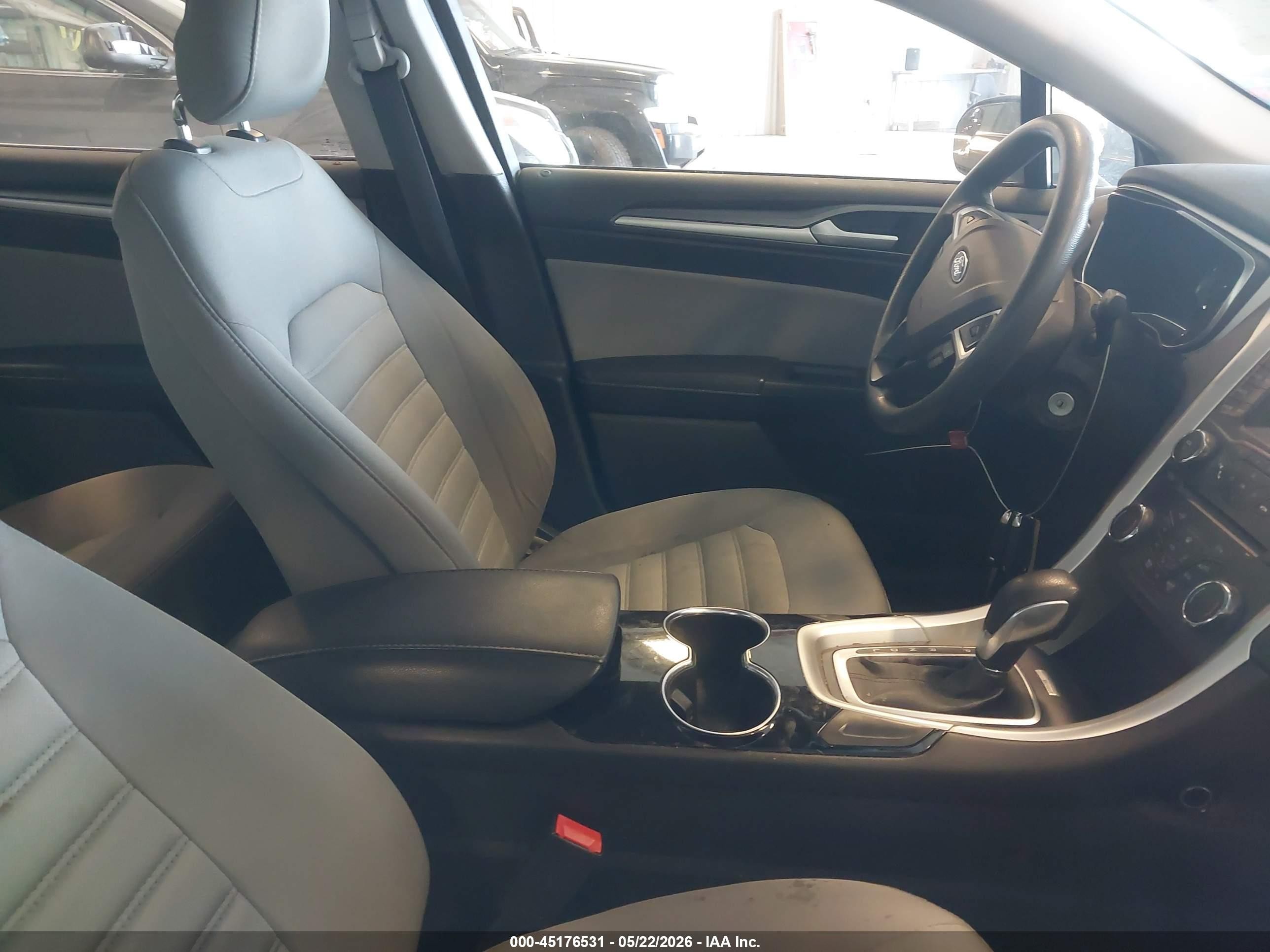 2014 Ford Fusion S Hybrid Gray vin: 3FA6P0UU7ER267510