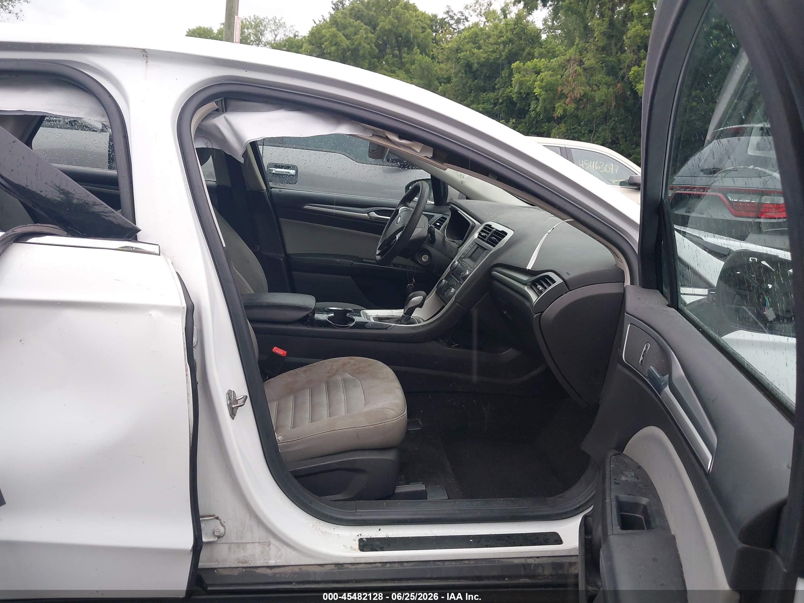 2014 Ford Fusion Hybrid S Белый vin: 3FA6P0UU7ER315376