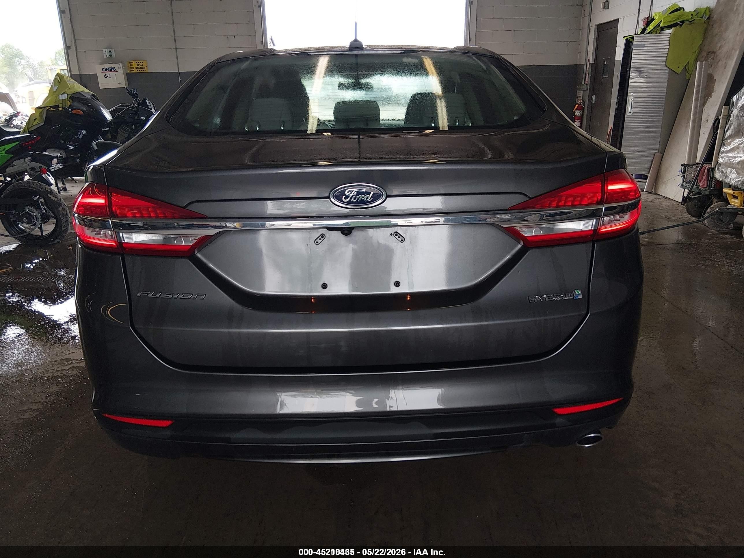 2018 Ford Fusion Hybrid S Gray vin: 3FA6P0UU7JR243511
