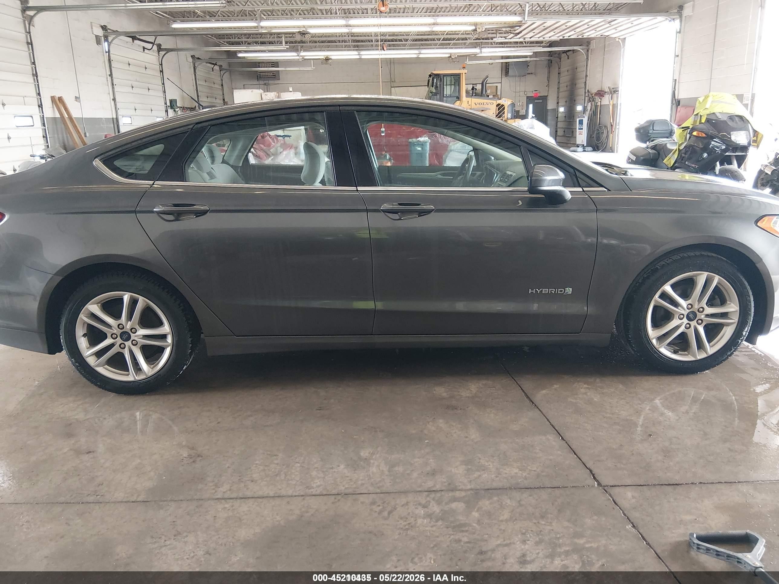 2018 Ford Fusion Hybrid S Gray vin: 3FA6P0UU7JR243511