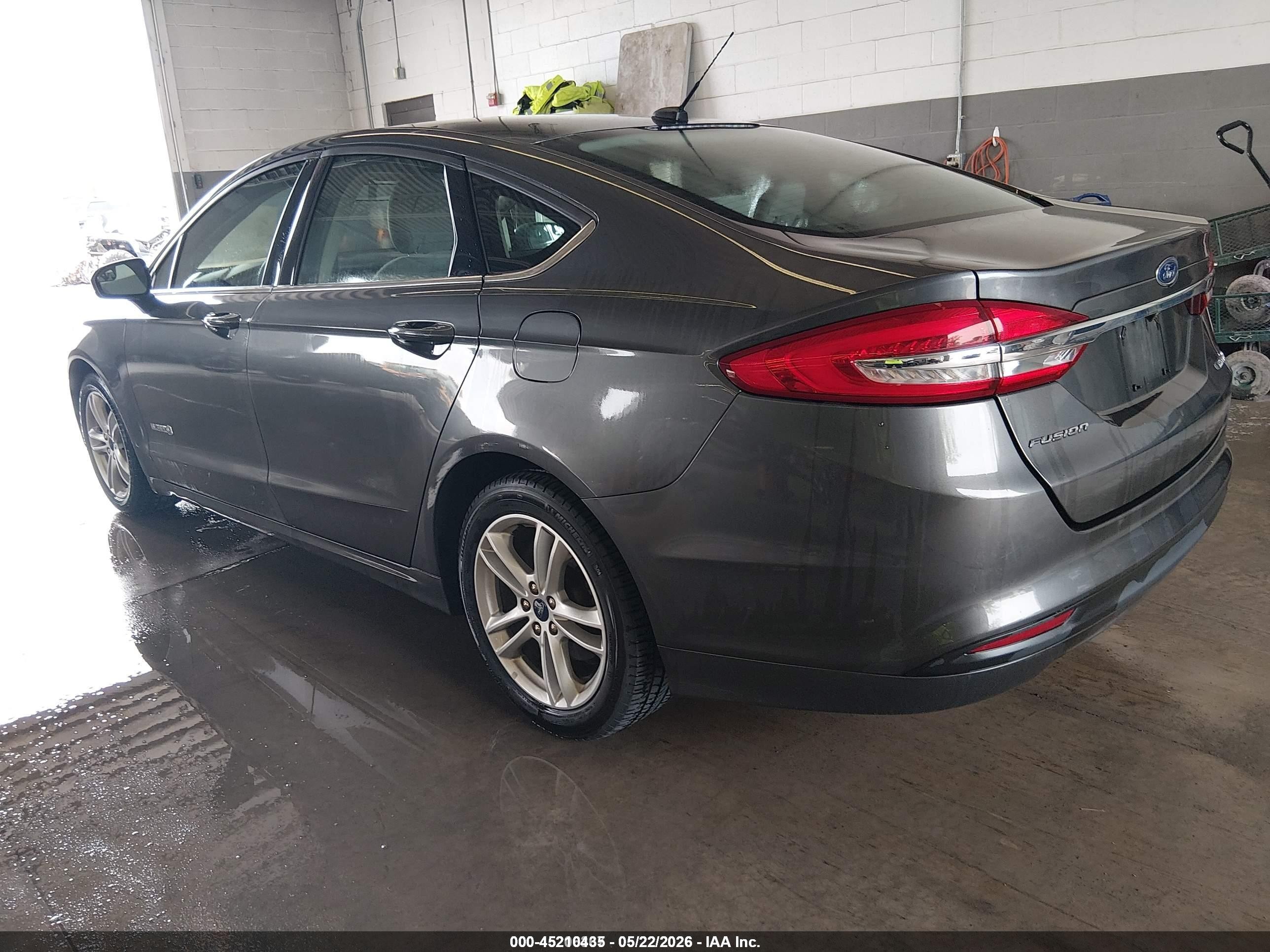 2018 Ford Fusion Hybrid S Gray vin: 3FA6P0UU7JR243511