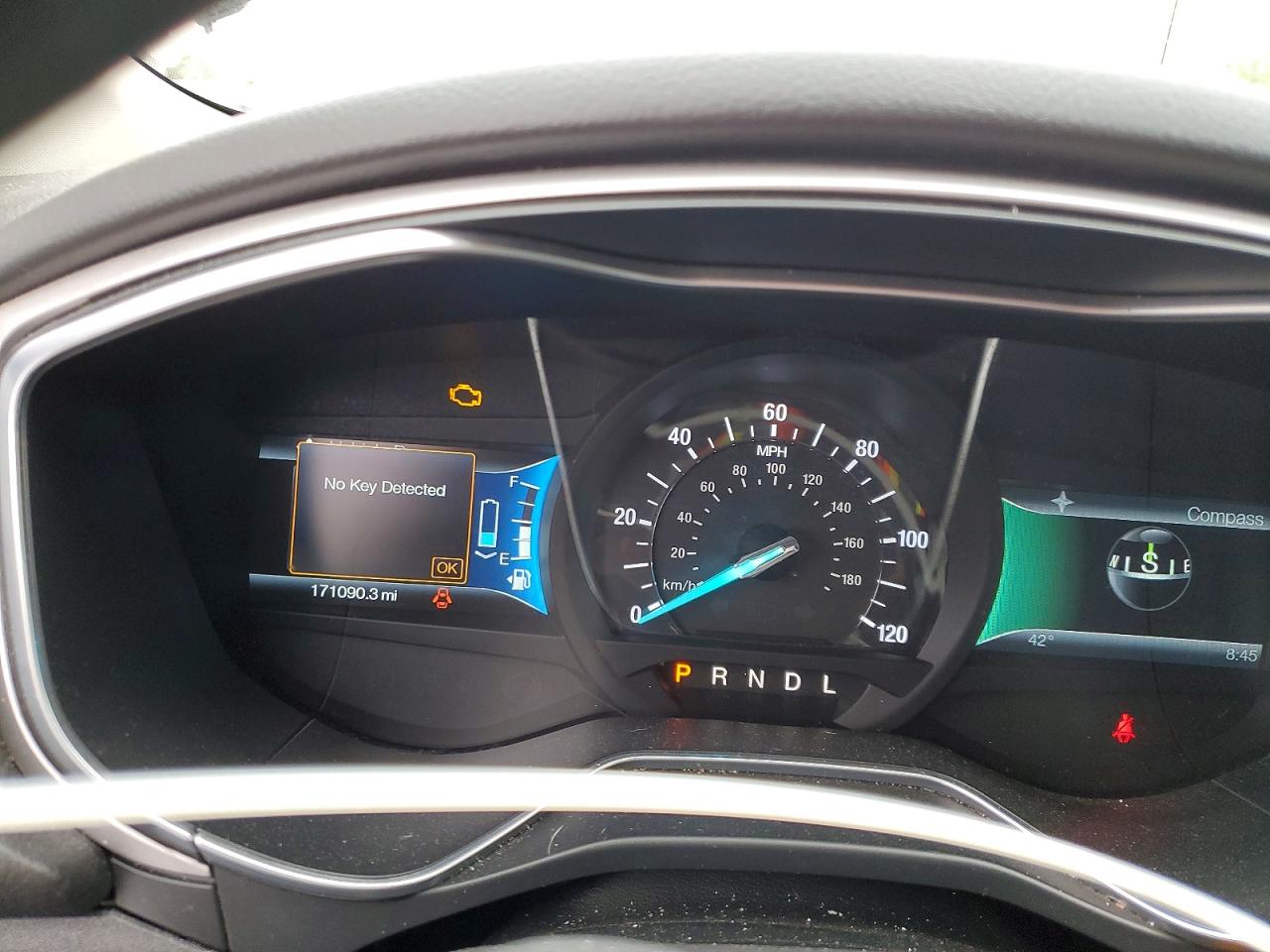 2014 Ford Fusion S Hybrid White vin: 3FA6P0UU8ER290228