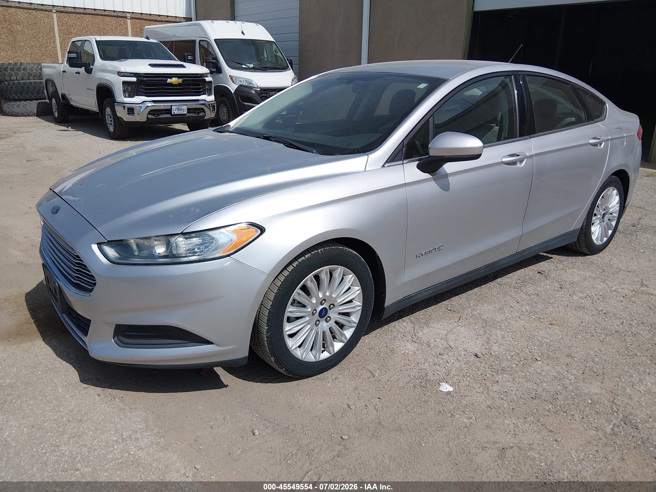 2015 Ford Fusion Hybrid S Silver vin: 3FA6P0UU8FR132621