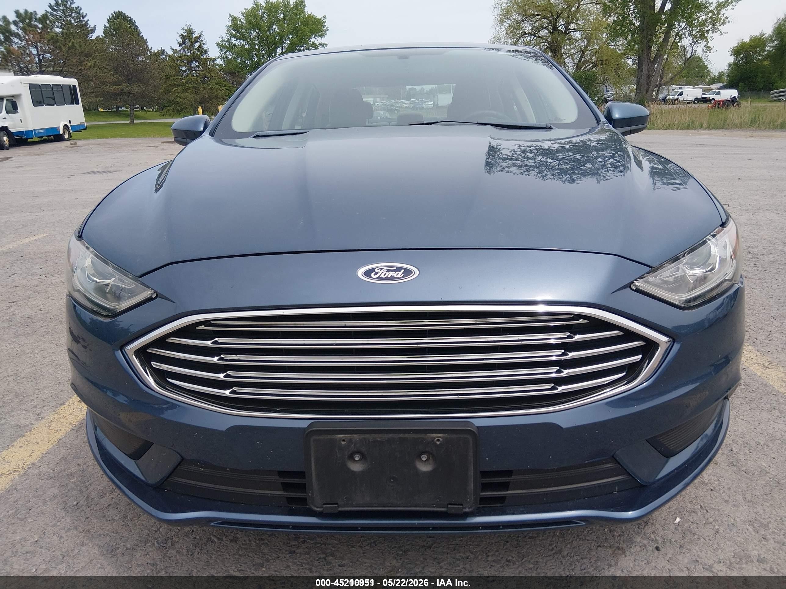 2018 Ford Fusion Hybrid S Blue vin: 3FA6P0UU8JR235904