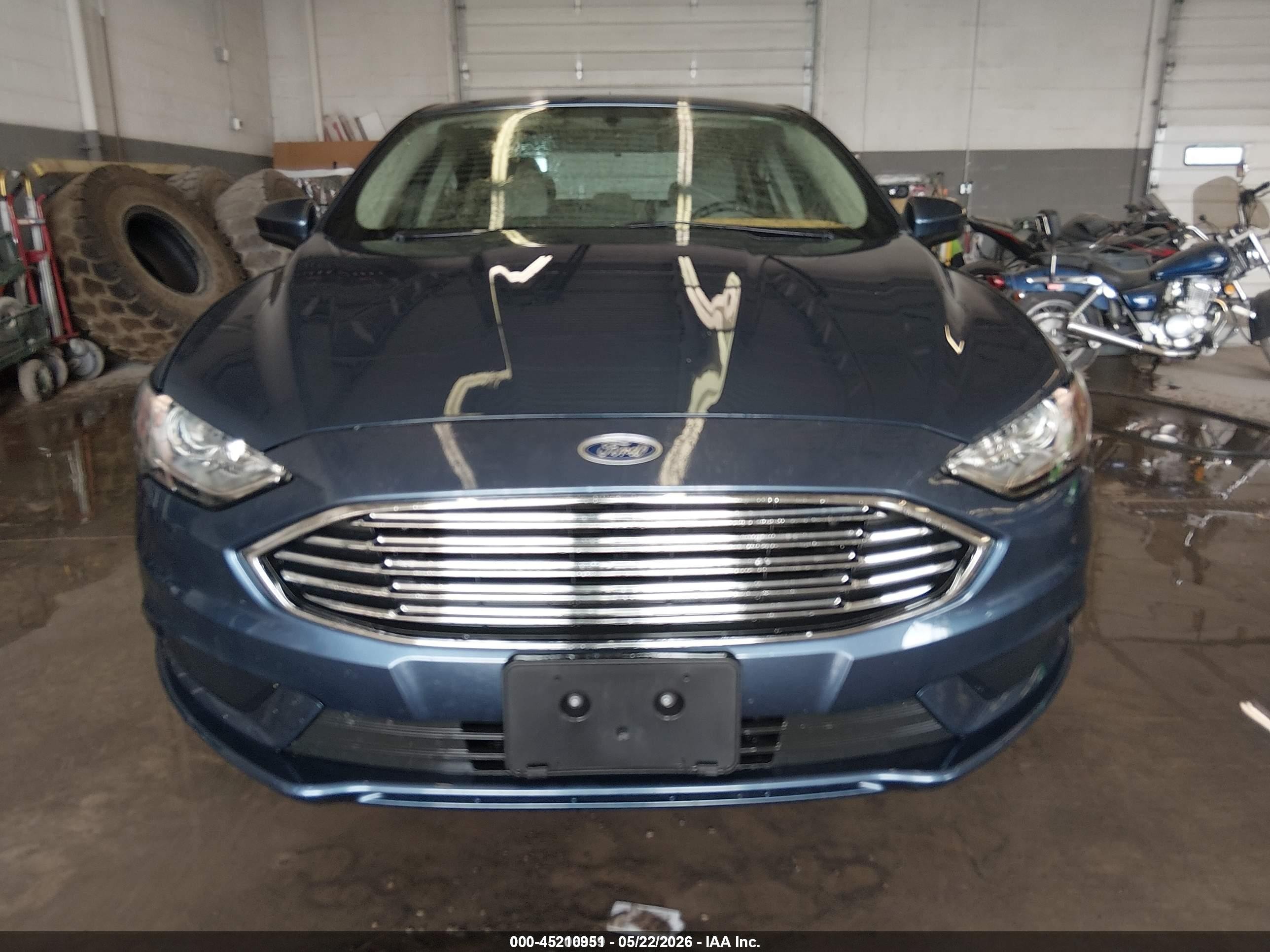 2018 Ford Fusion Hybrid S Blue vin: 3FA6P0UU8JR235904