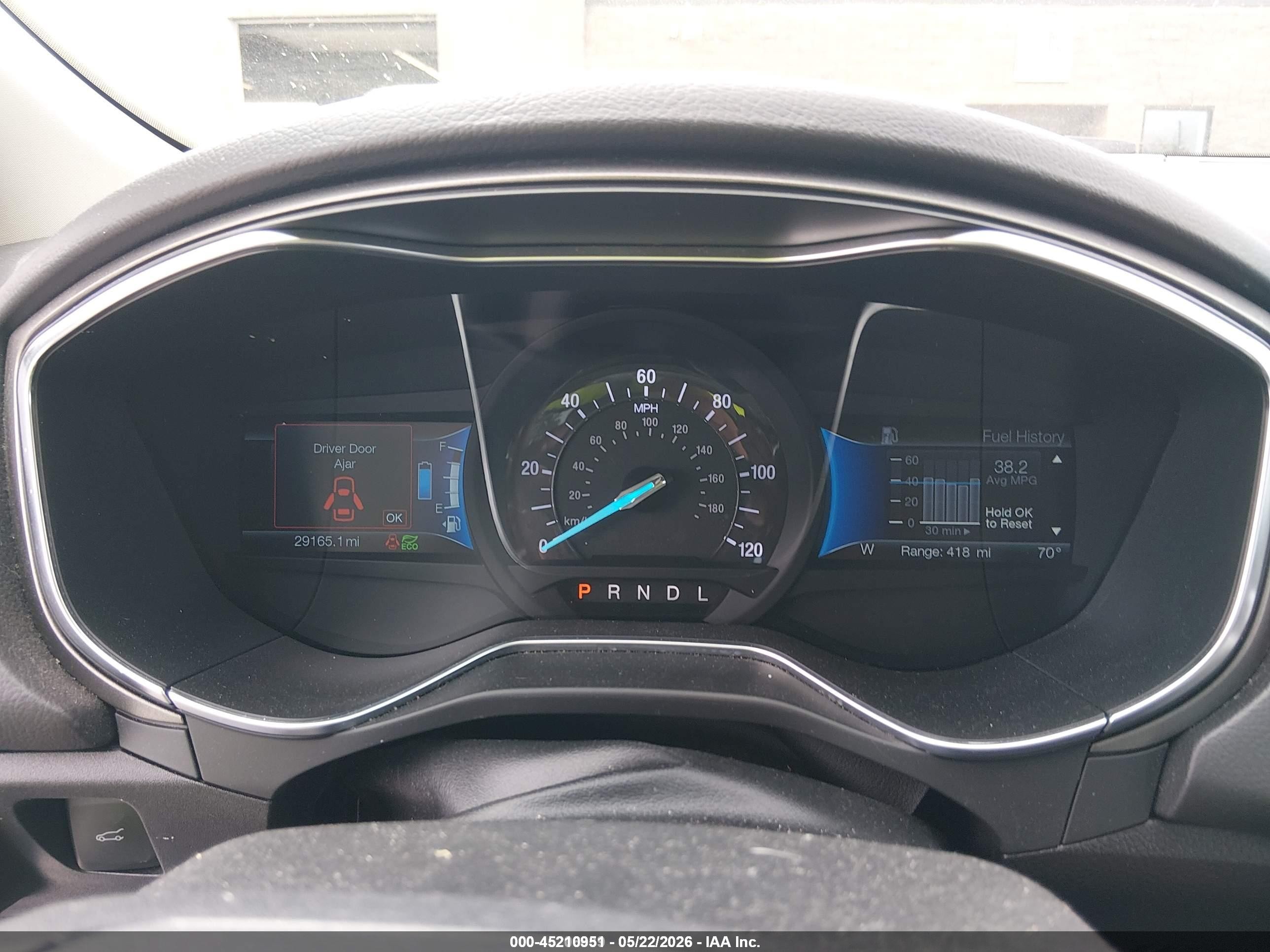 2018 Ford Fusion Hybrid S Blue vin: 3FA6P0UU8JR235904