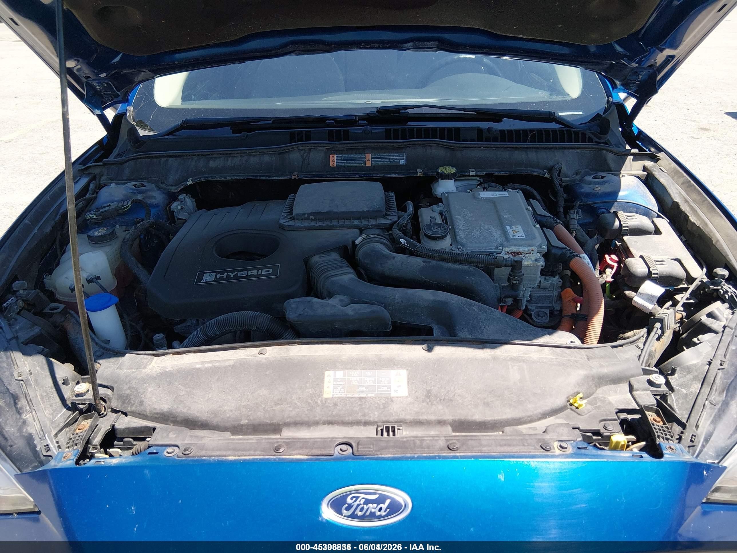 2018 Ford Fusion Hybrid S Blue vin: 3FA6P0UU8JR271558