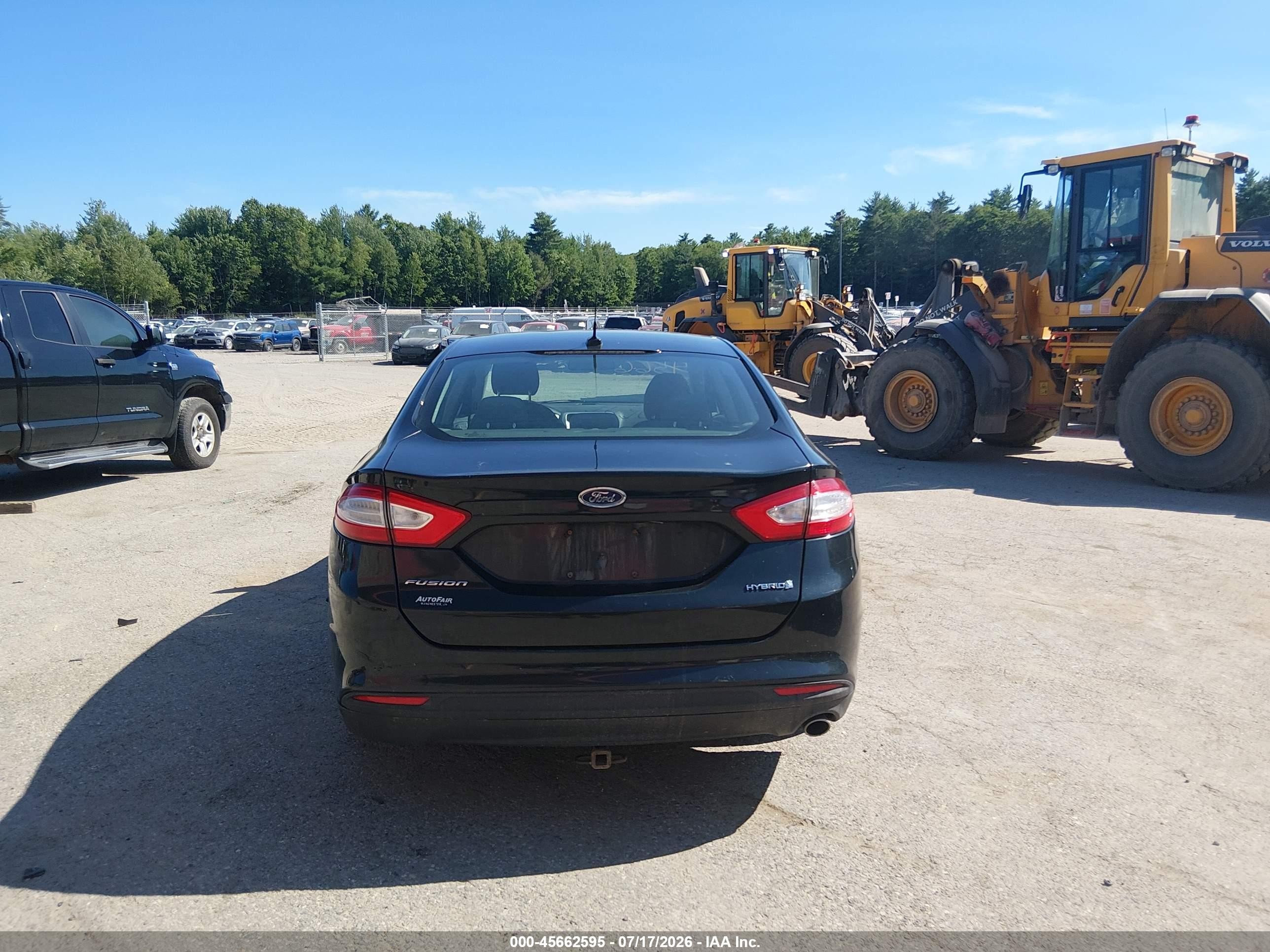 2014 Ford Fusion Hybrid S Синий vin: 3FA6P0UU9ER274362