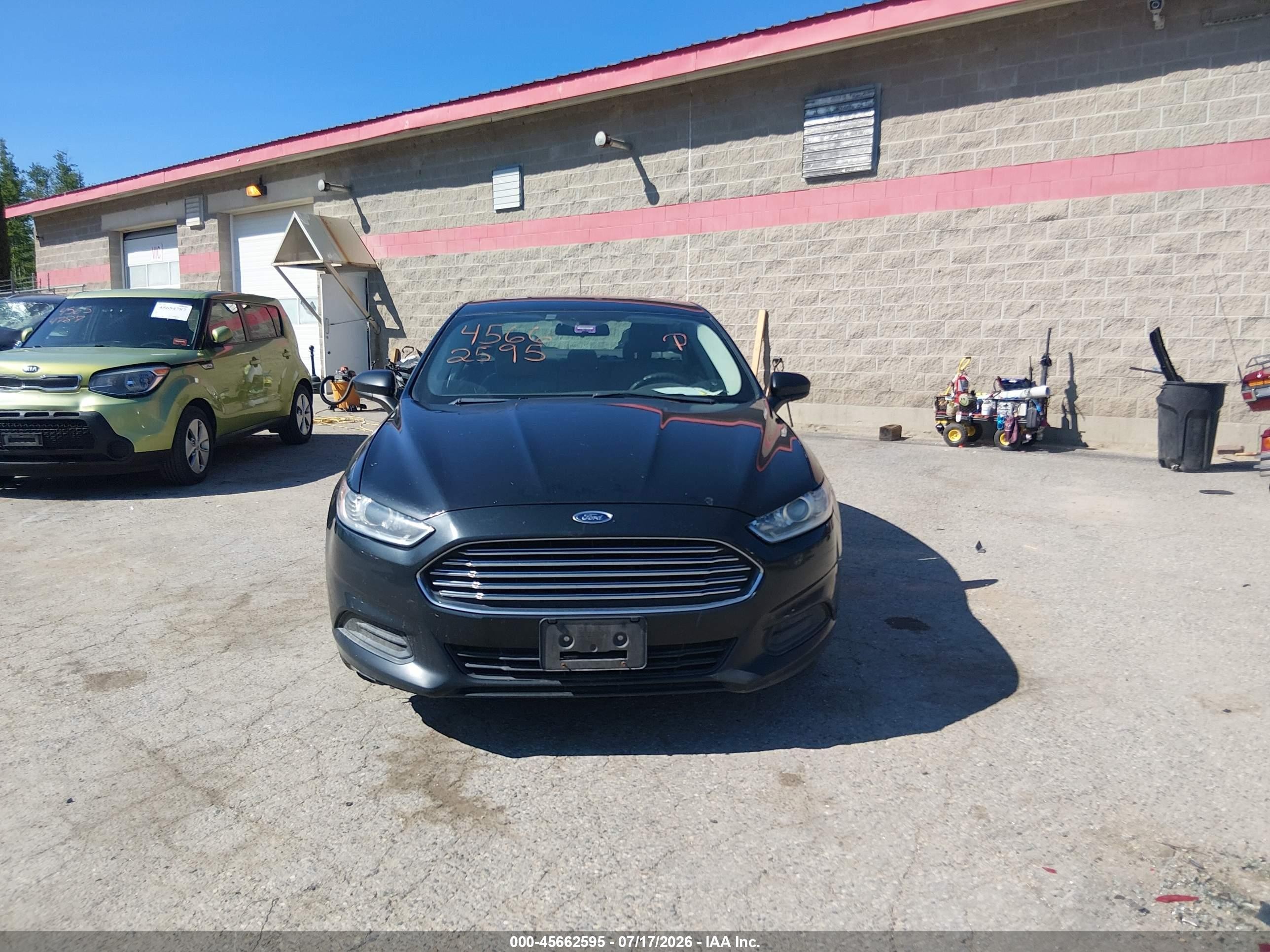 2014 Ford Fusion Hybrid S Синий vin: 3FA6P0UU9ER274362