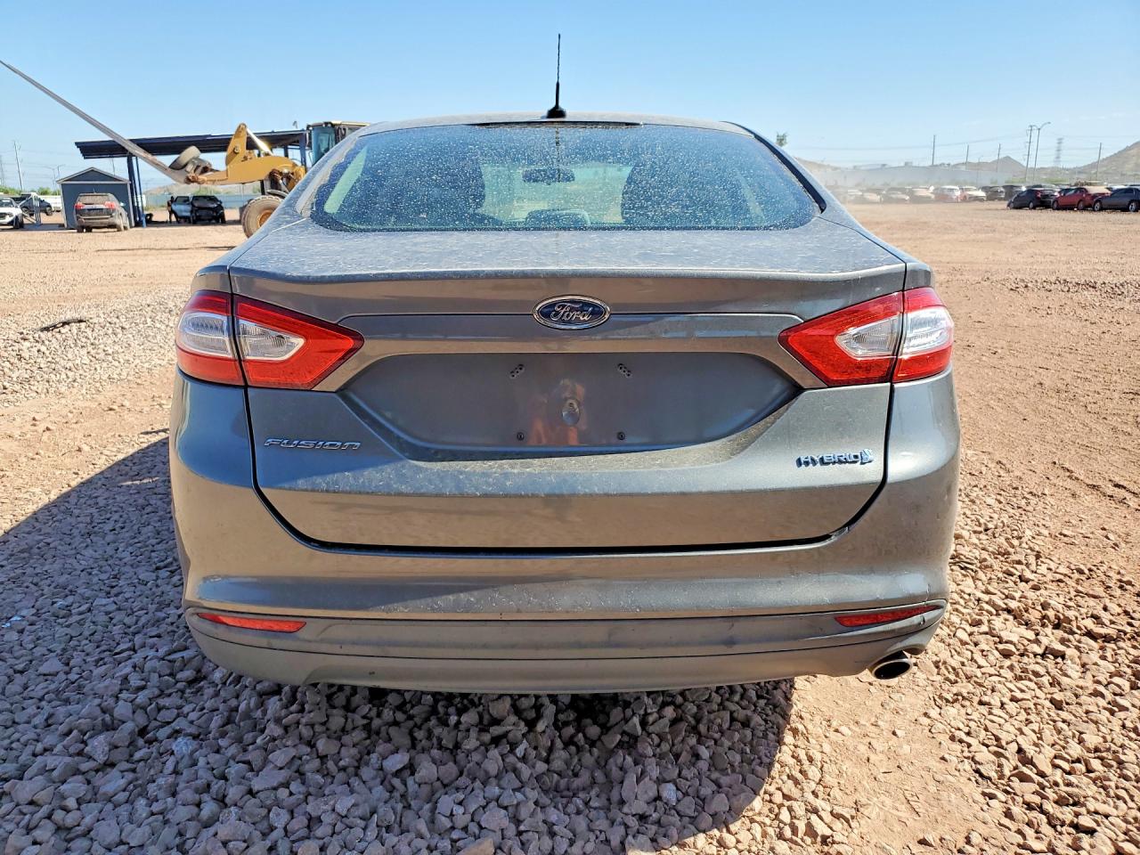 2014 Ford Fusion S Hybrid Gray vin: 3FA6P0UU9ER360156