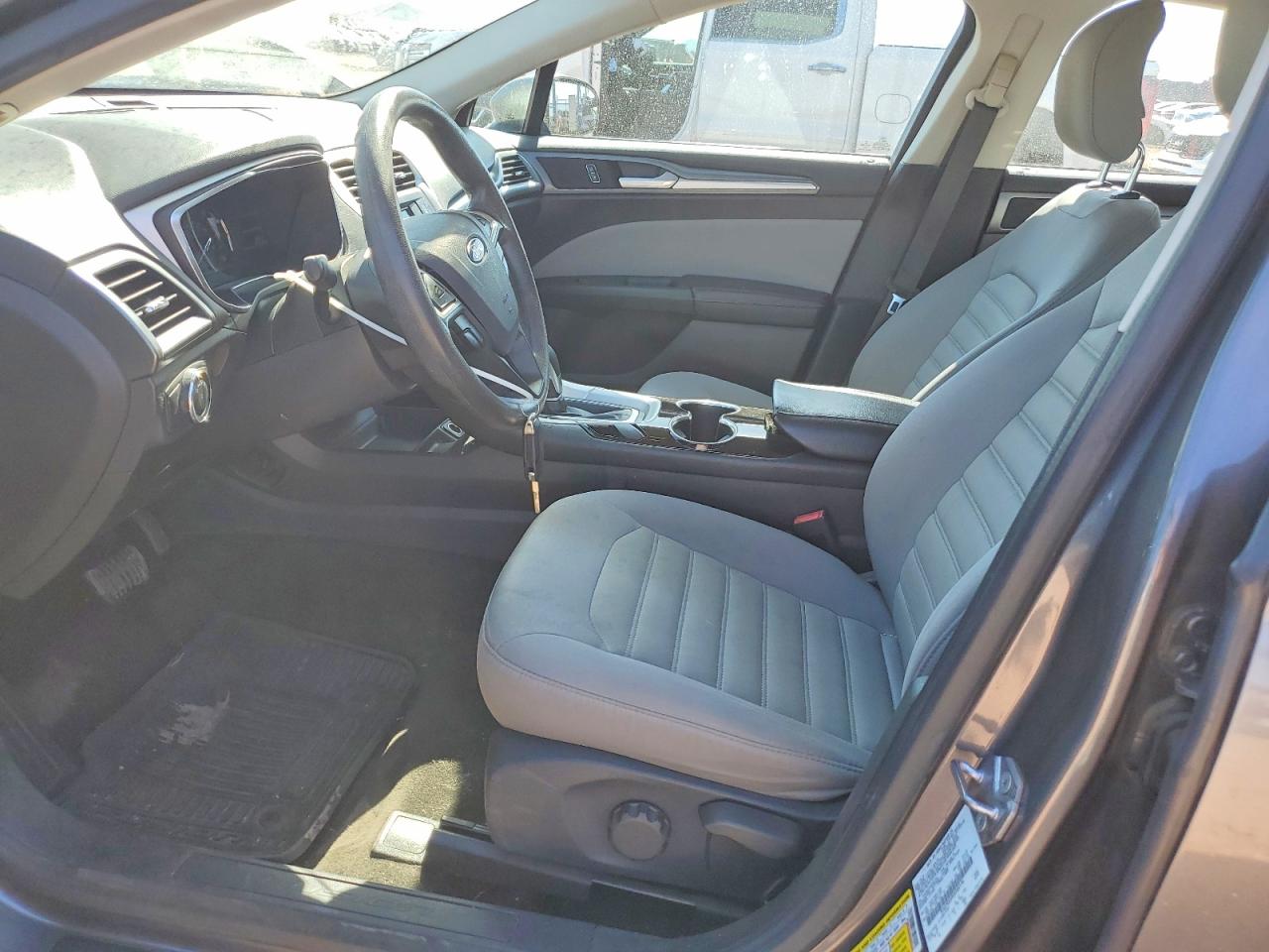 2014 Ford Fusion S Hybrid Gray vin: 3FA6P0UU9ER360156