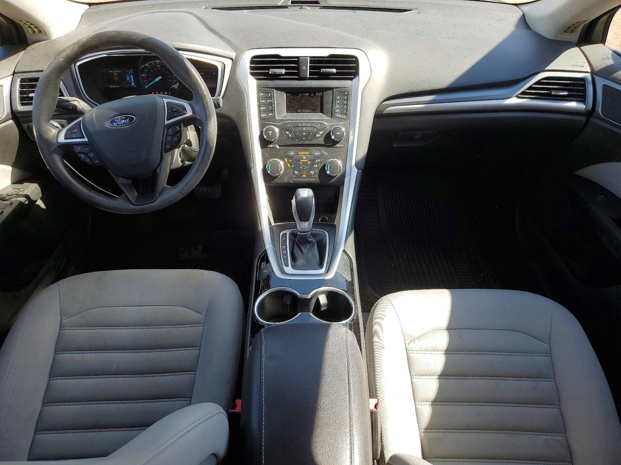 2014 Ford Fusion S Hybrid Gray vin: 3FA6P0UU9ER360156