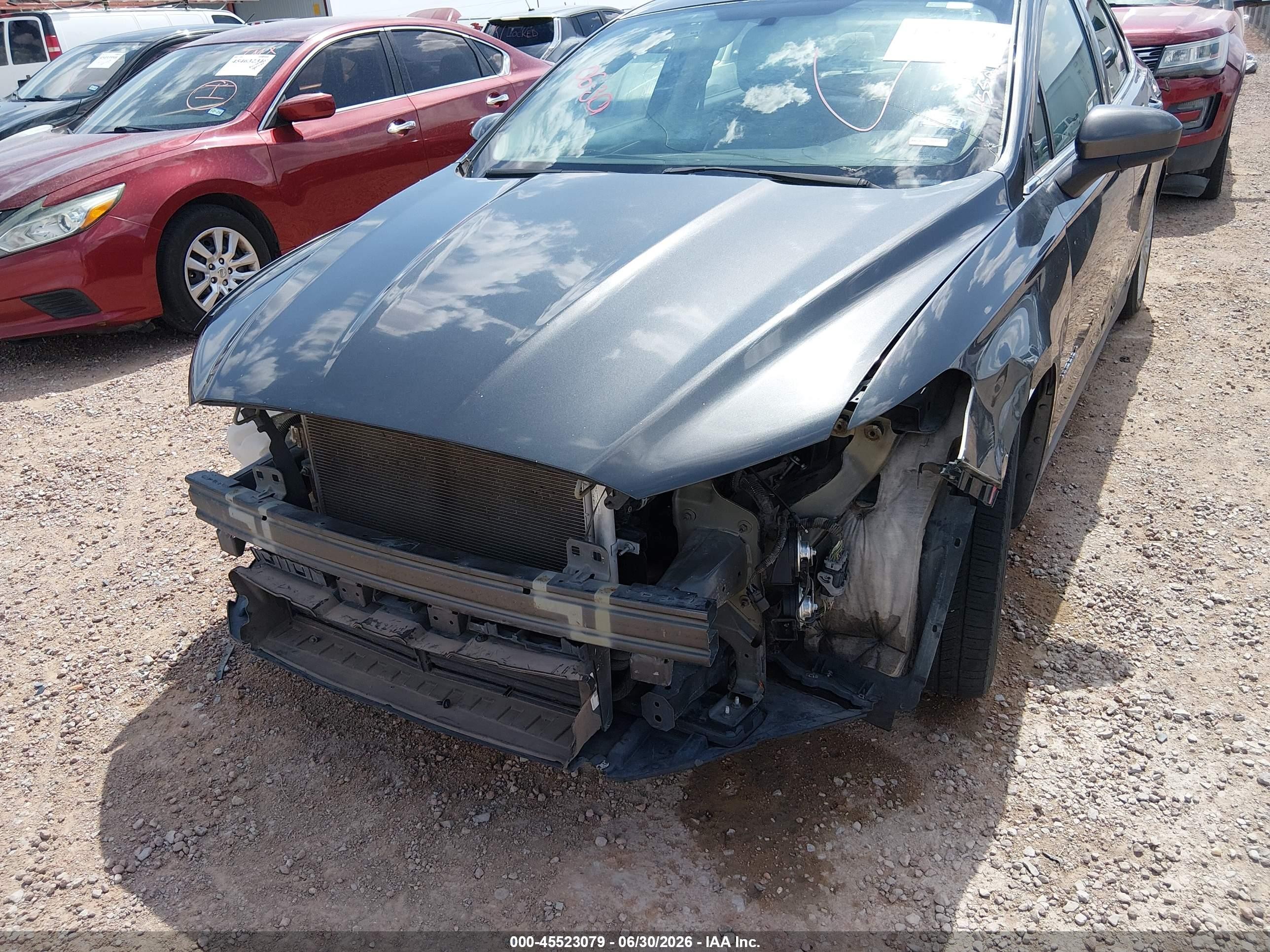 2015 Ford Fusion Hybrid S Gray vin: 3FA6P0UU9FR176885