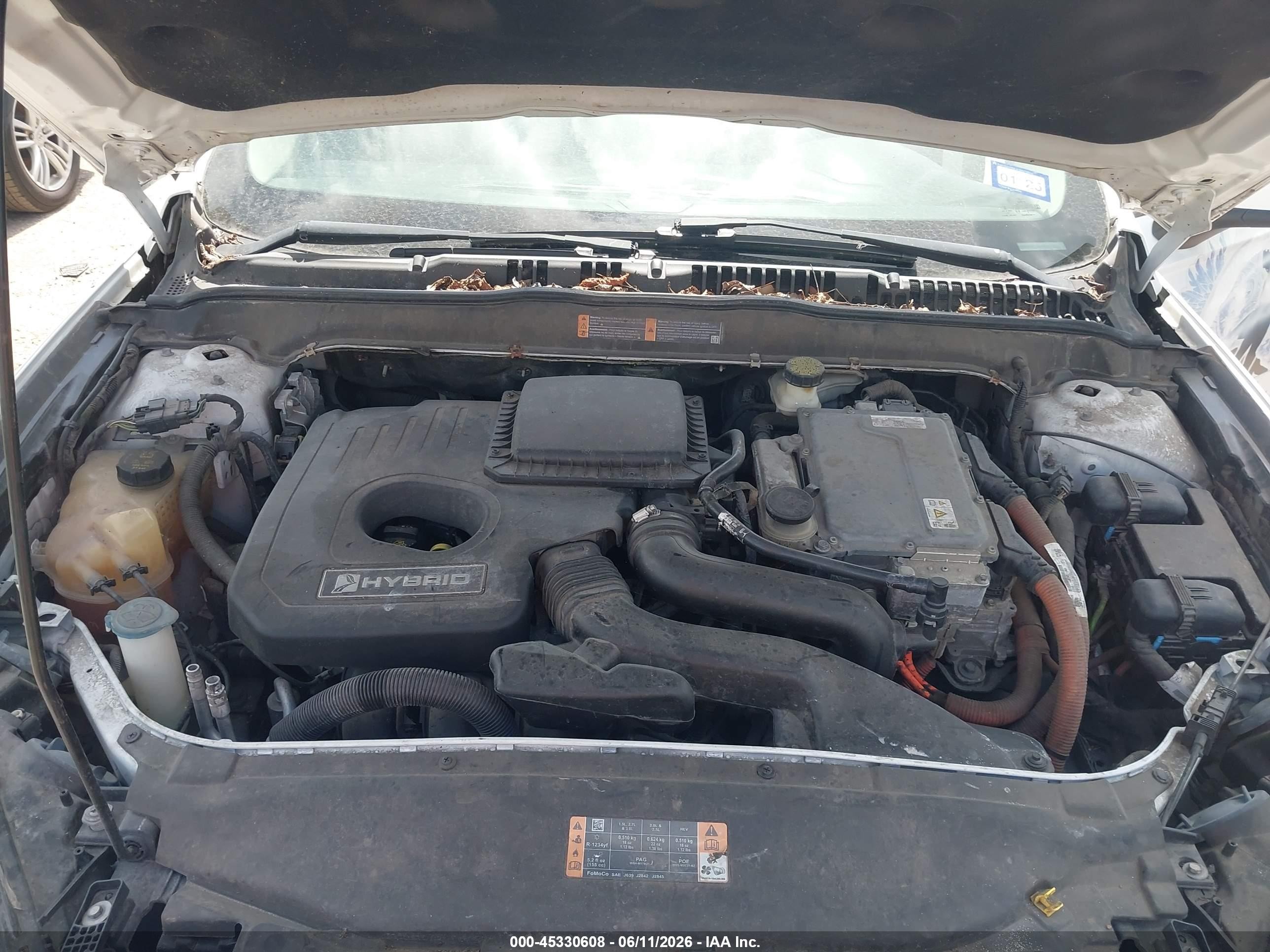 2017 Ford Fusion Hybrid S Белый vin: 3FA6P0UU9HR206762