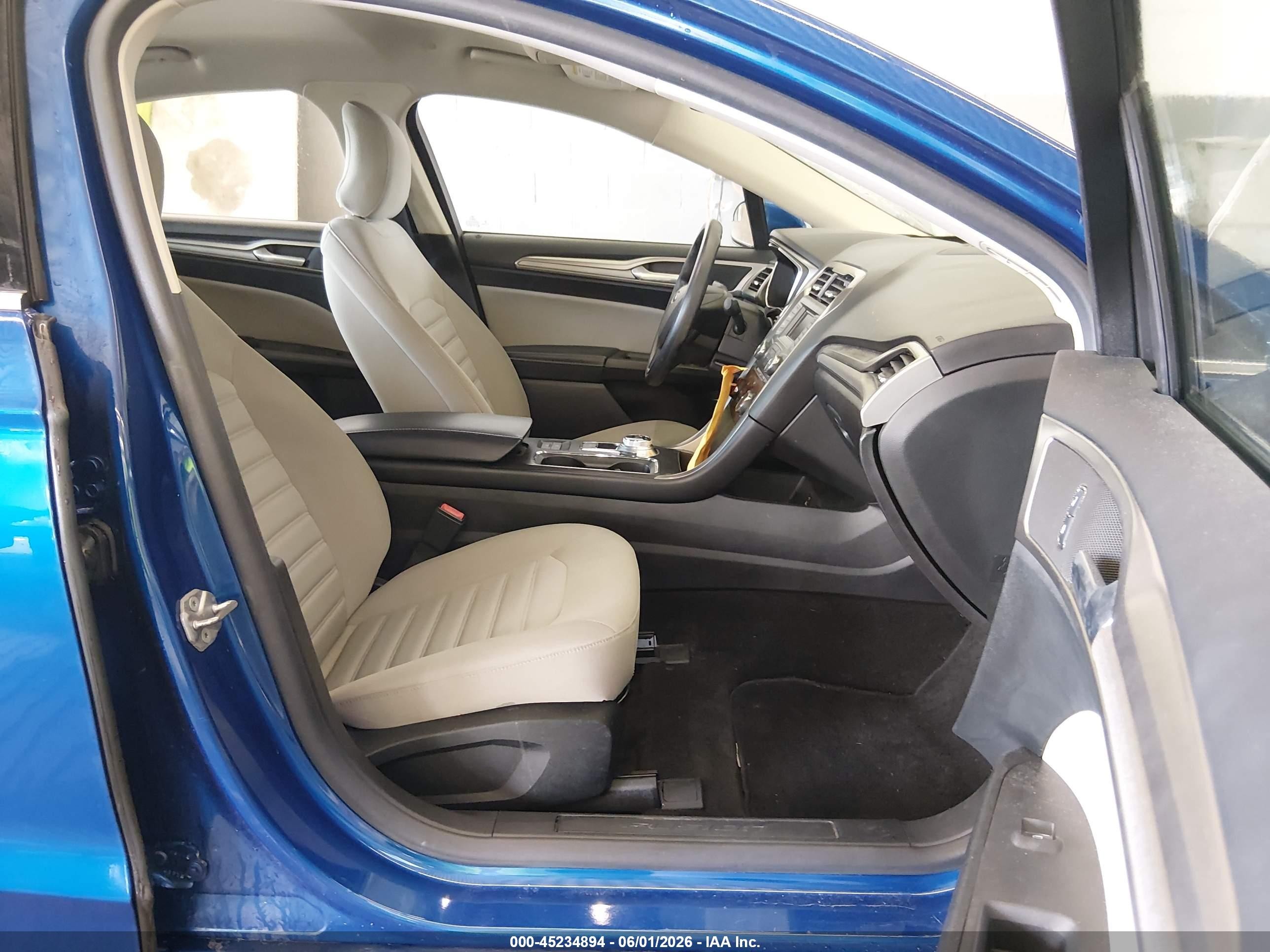 2018 Ford Fusion Hybrid S Blue vin: 3FA6P0UU9JR122799