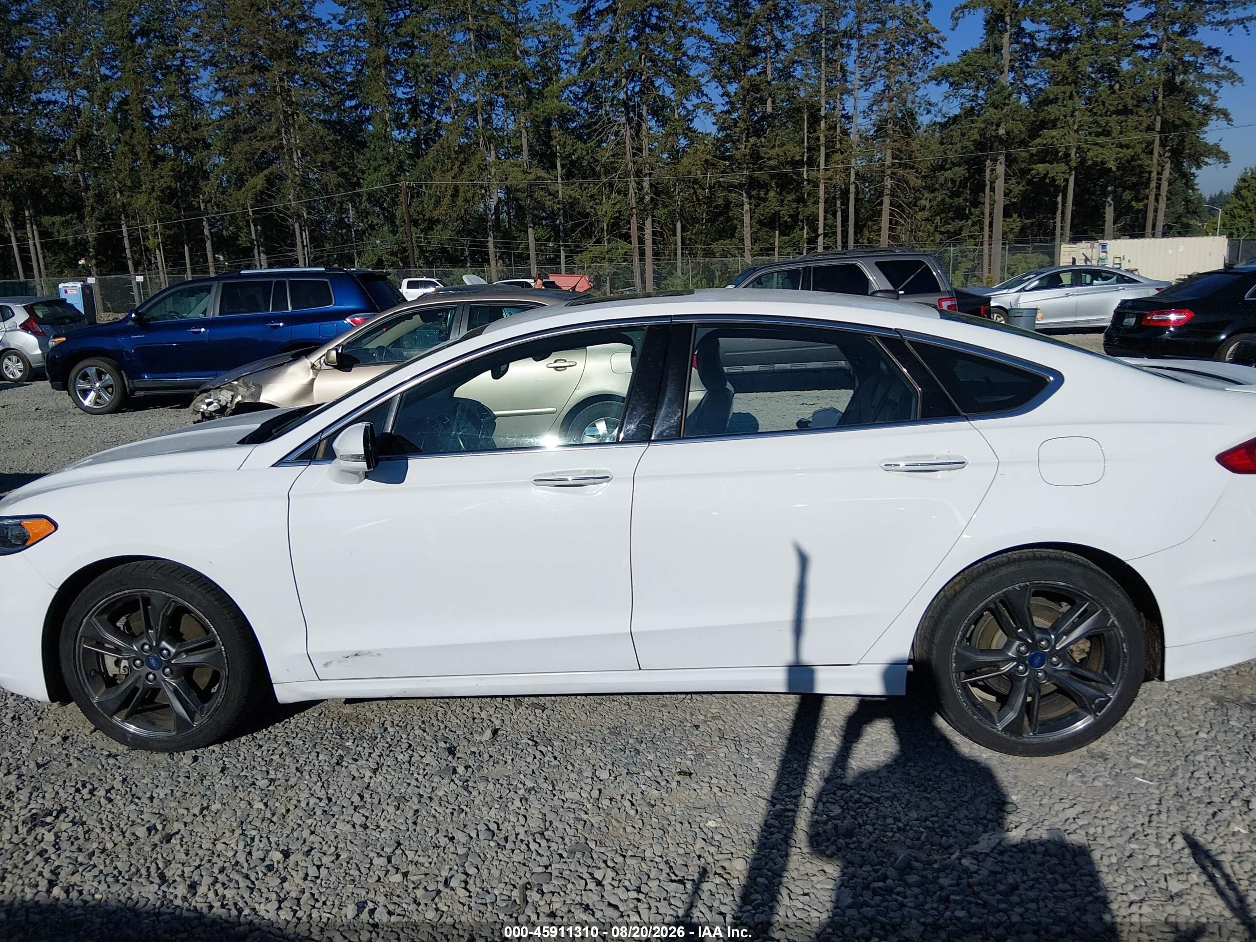 2017 Ford Fusion Sport White vin: 3FA6P0VP7HR149678