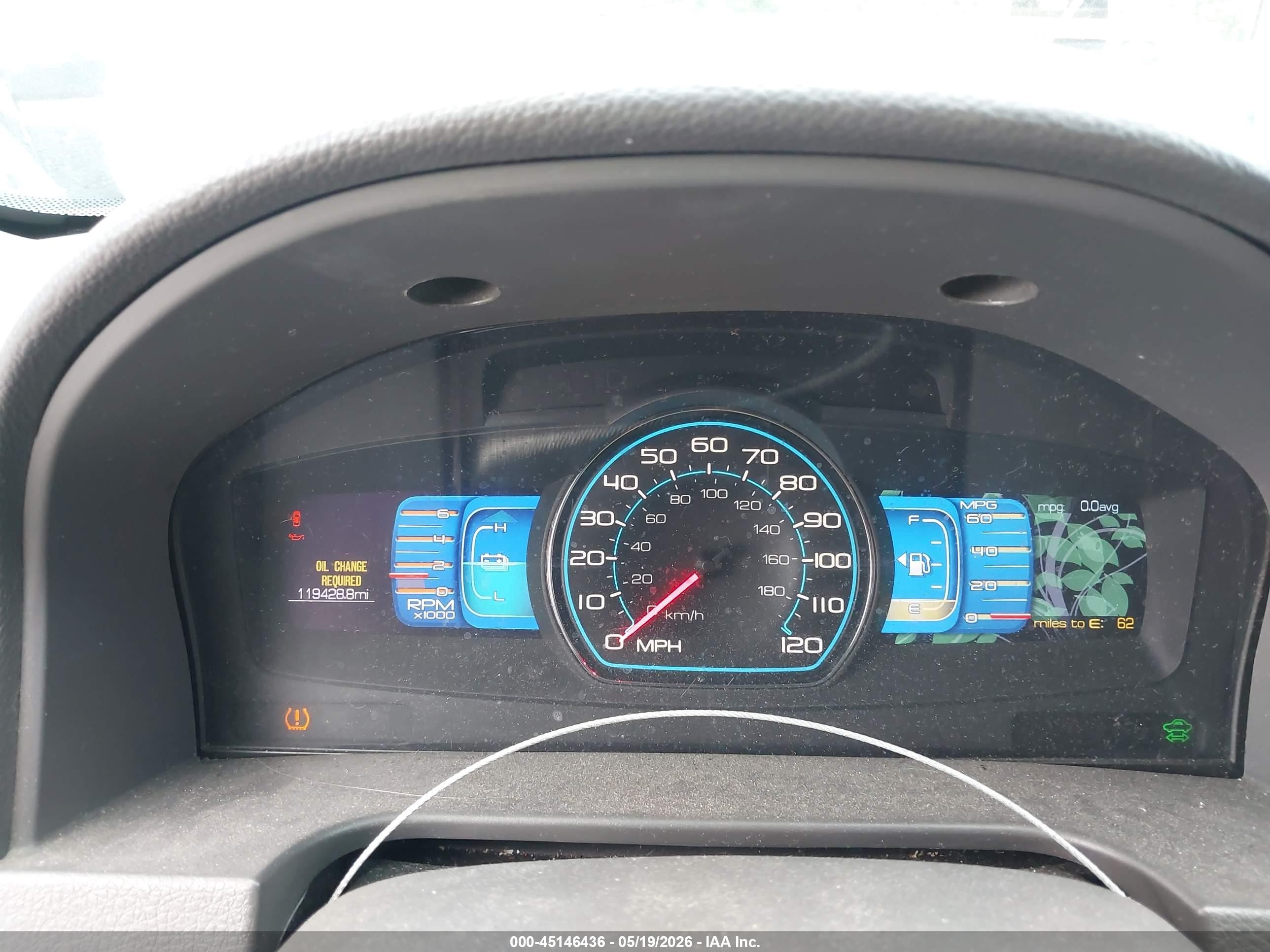 2010 Ford Fusion Hybrid   Серый vin: 3FADP0L30AR133822