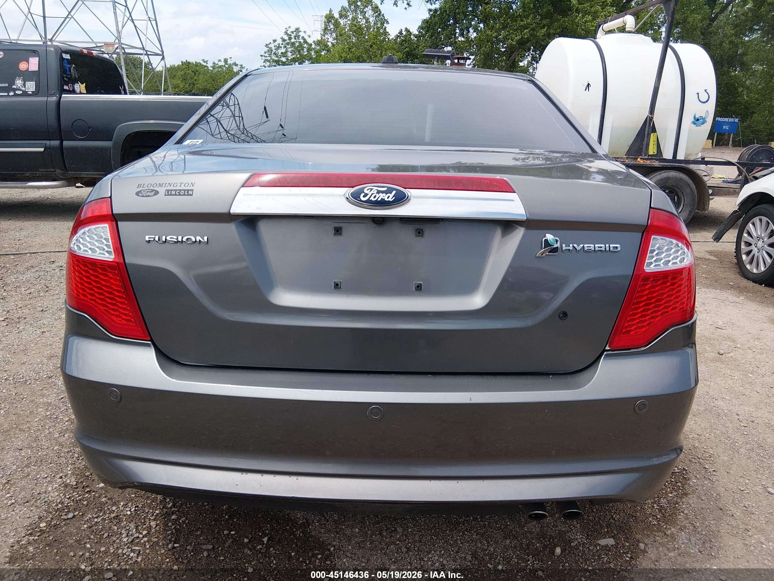 2010 Ford Fusion Hybrid   Серый vin: 3FADP0L30AR133822