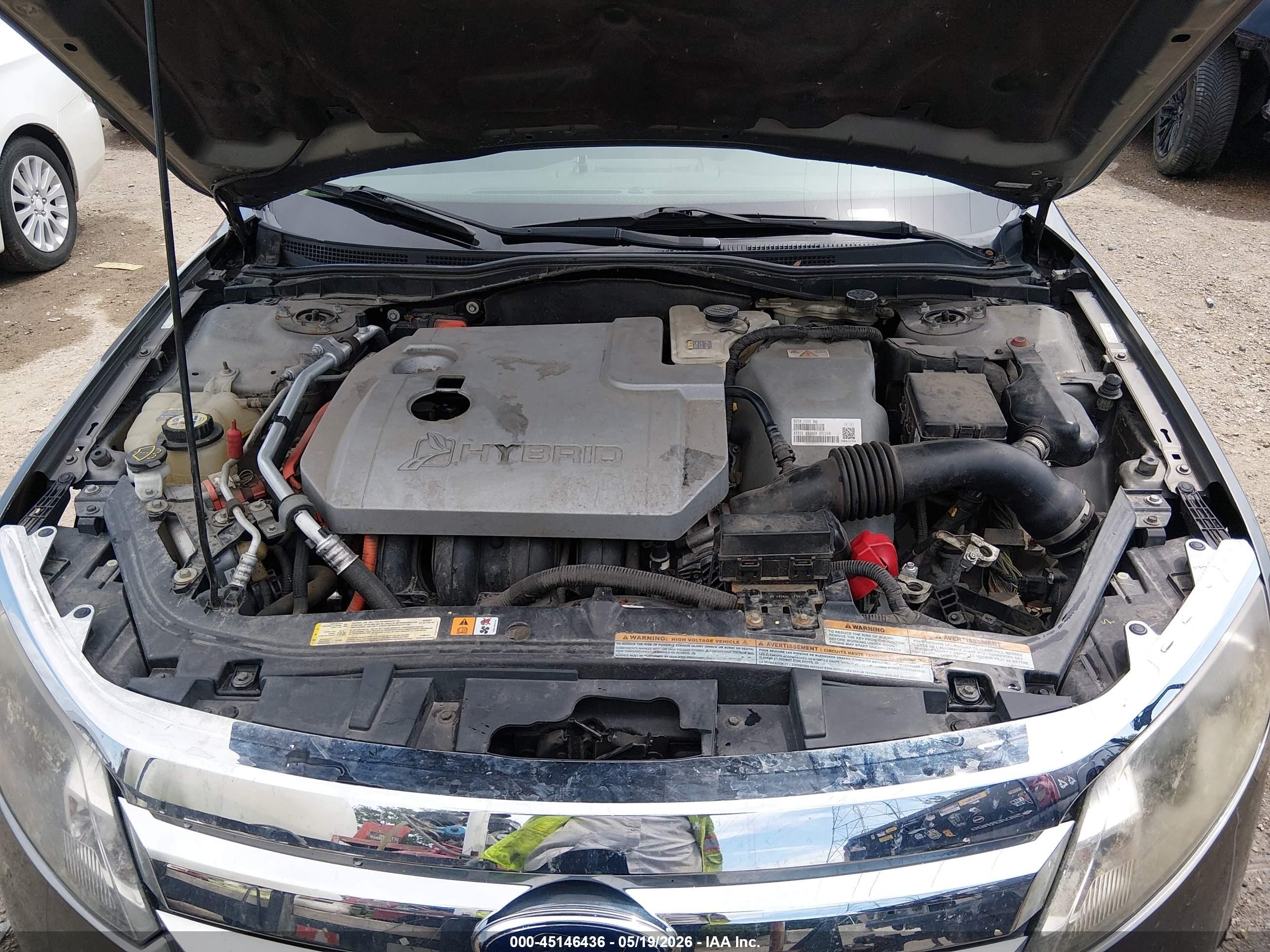 2010 Ford Fusion Hybrid   Серый vin: 3FADP0L30AR133822