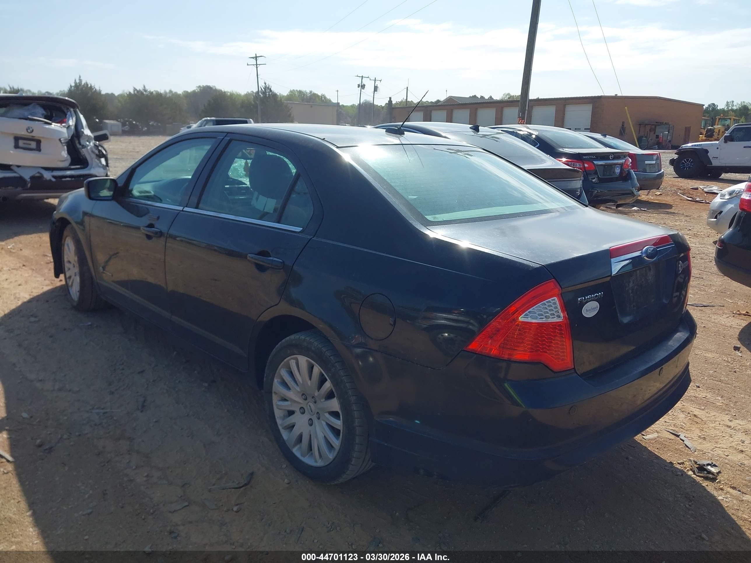 2010 Ford Fusion Hybrid   Black vin: 3FADP0L30AR171583