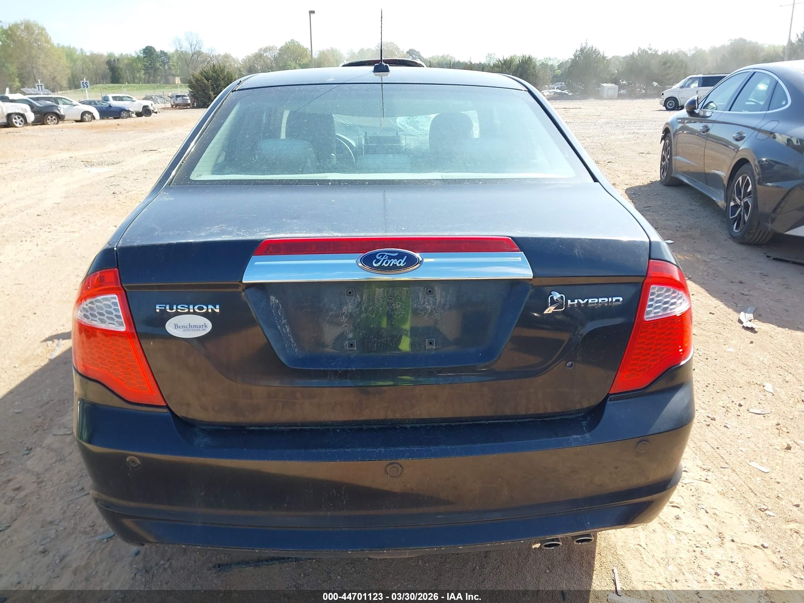 2010 Ford Fusion Hybrid   Black vin: 3FADP0L30AR171583