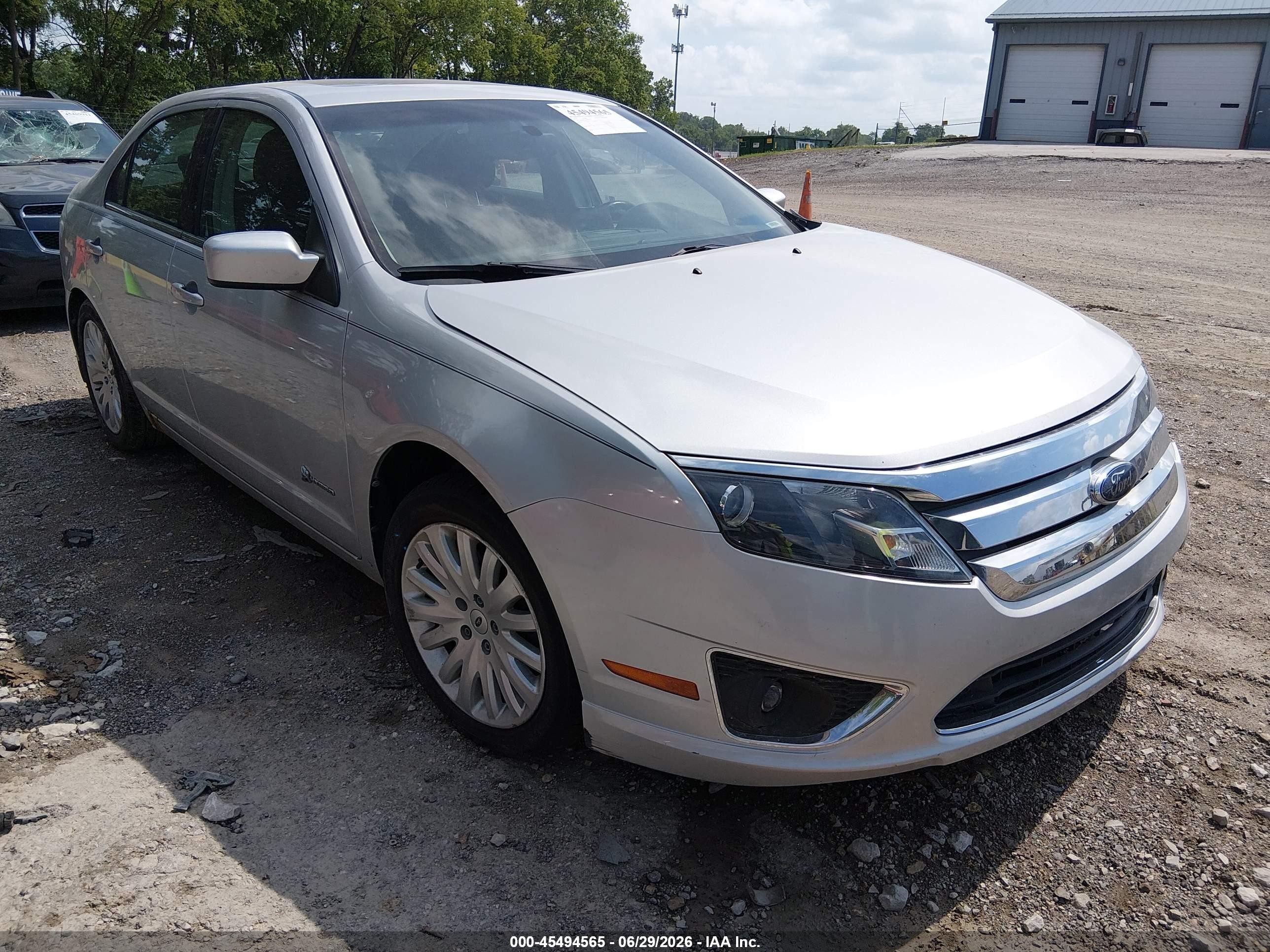 2010 Ford Fusion Hybrid   Silver vin: 3FADP0L30AR225741