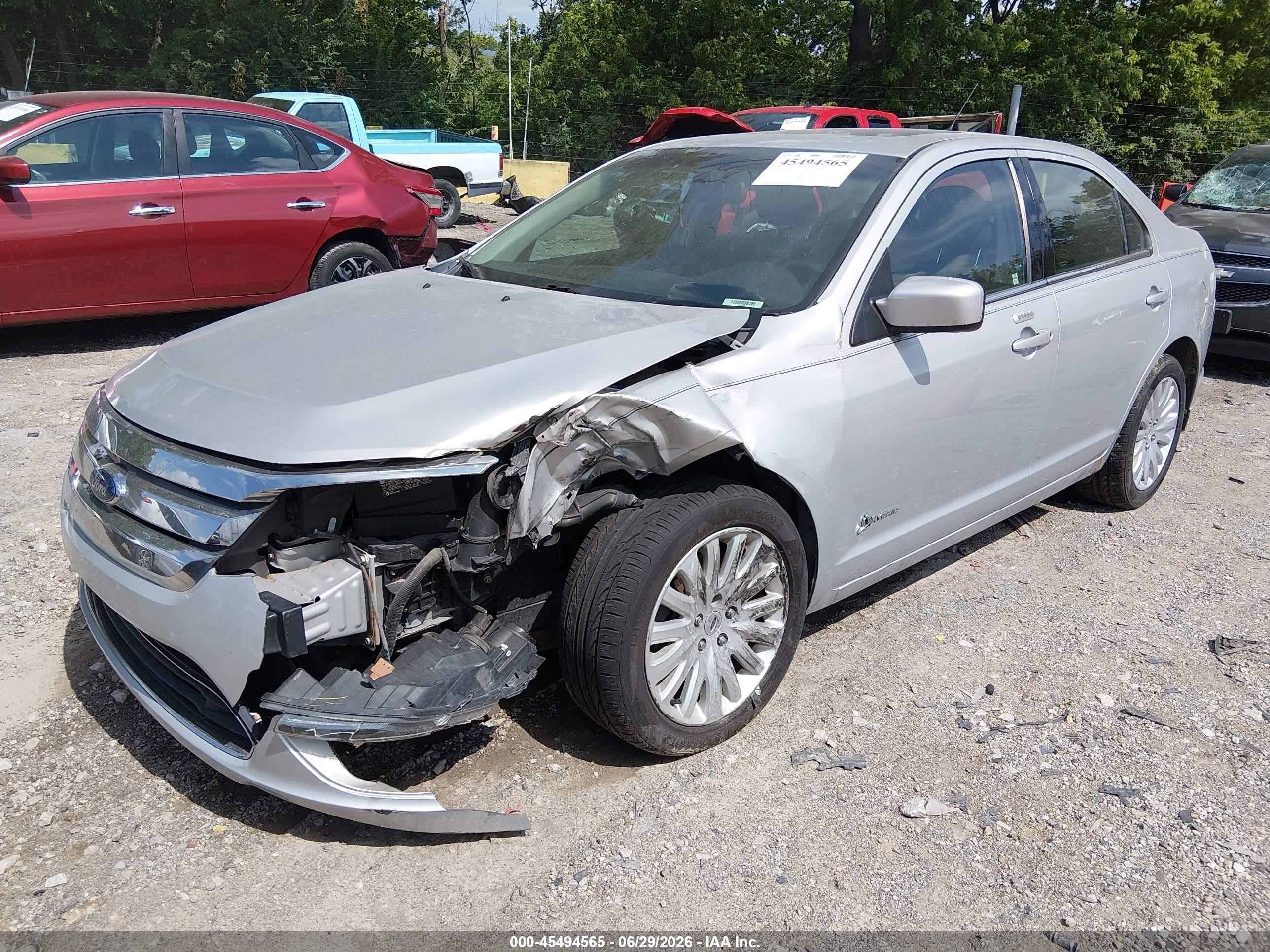 2010 Ford Fusion Hybrid   Silver vin: 3FADP0L30AR225741