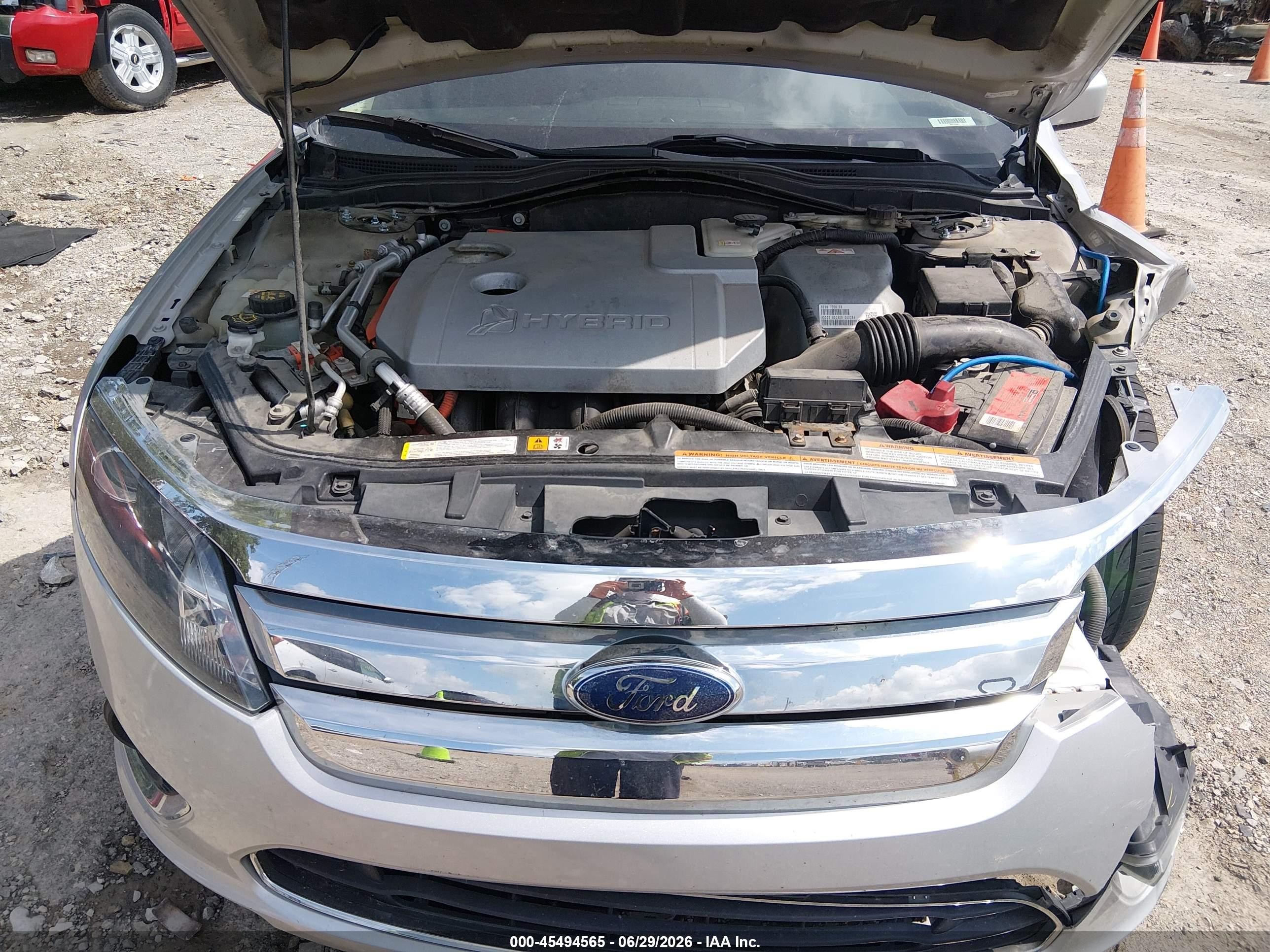 2010 Ford Fusion Hybrid   Silver vin: 3FADP0L30AR225741