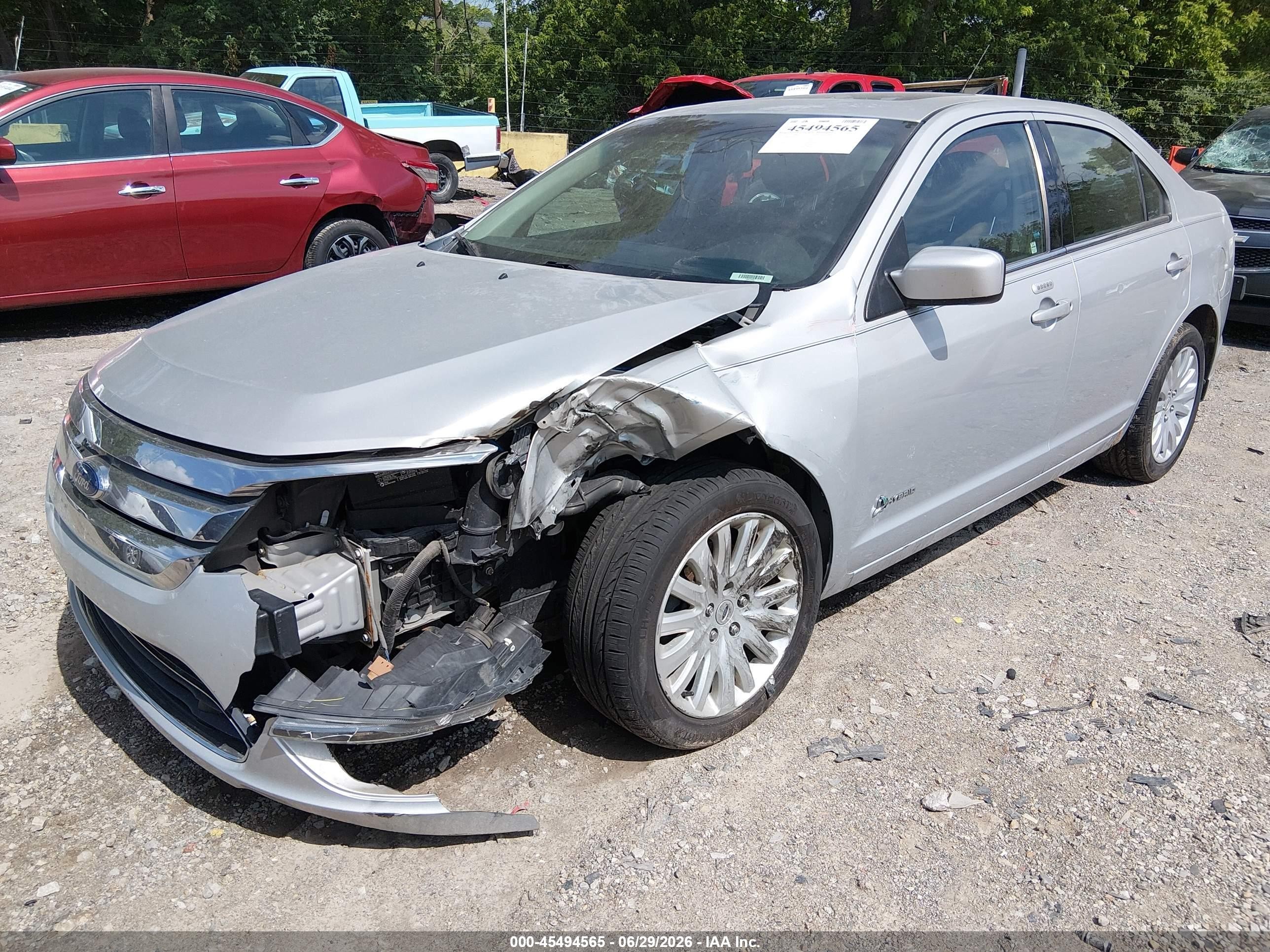 2010 Ford Fusion Hybrid   Silver vin: 3FADP0L30AR225741