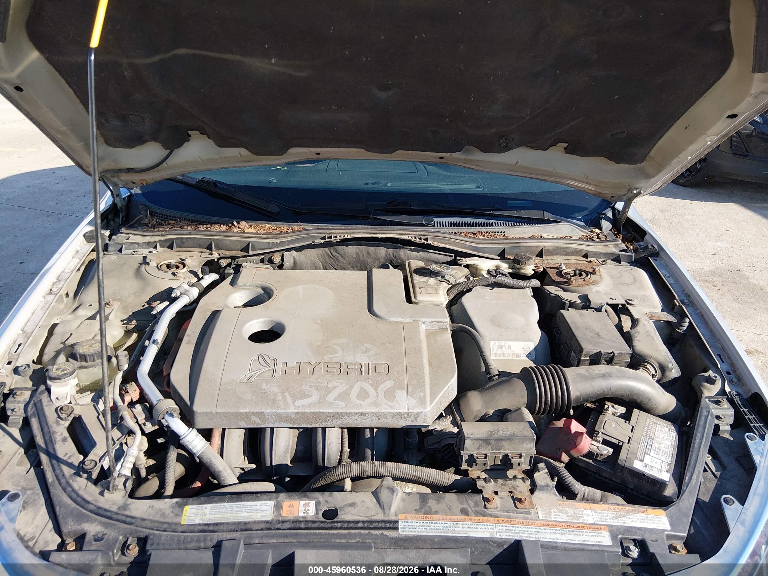 2010 Ford Fusion Hybrid   Gray vin: 3FADP0L30AR304052