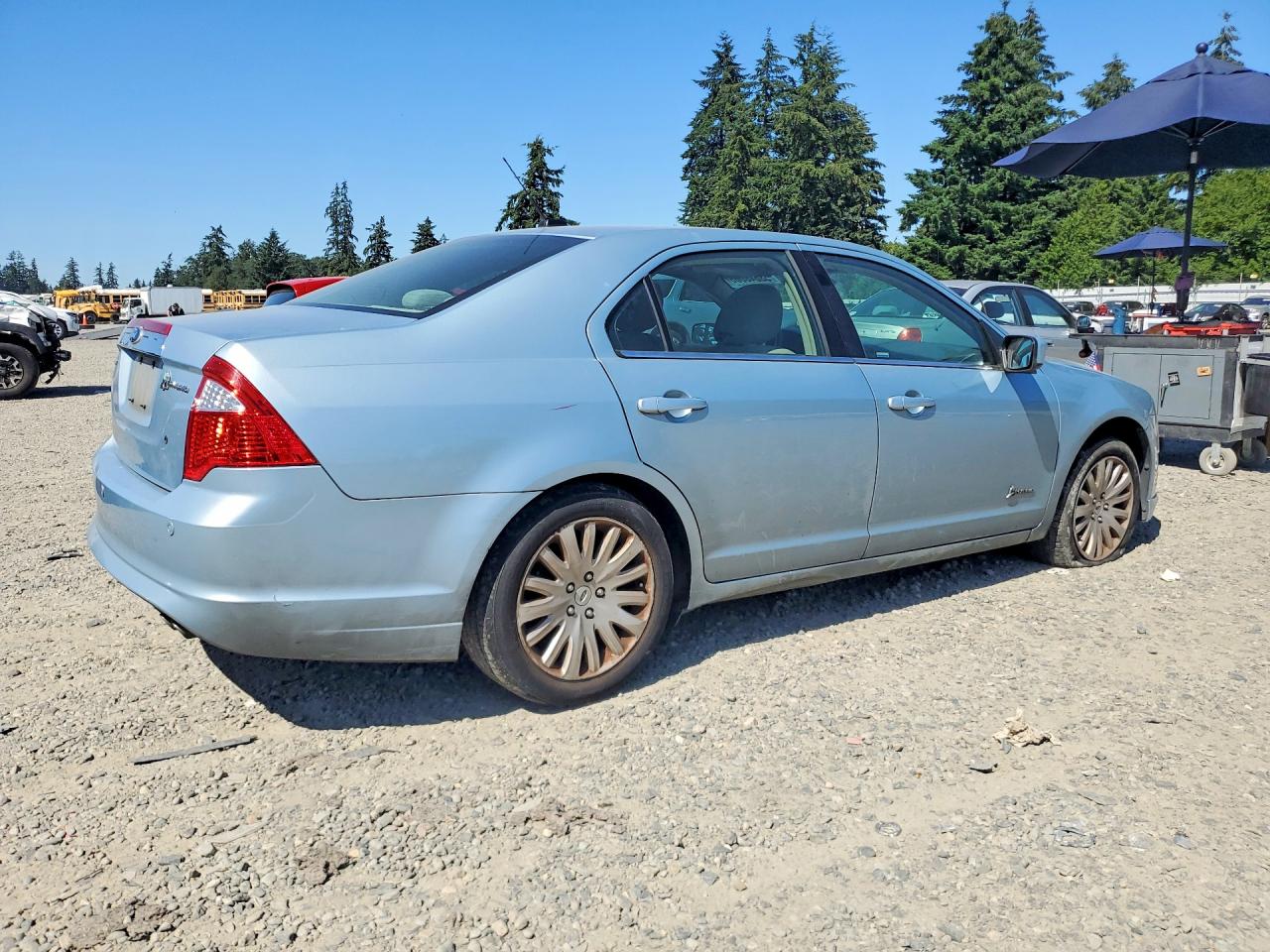 2010 Ford Fusion Hybrid Silver vin: 3FADP0L30AR390947
