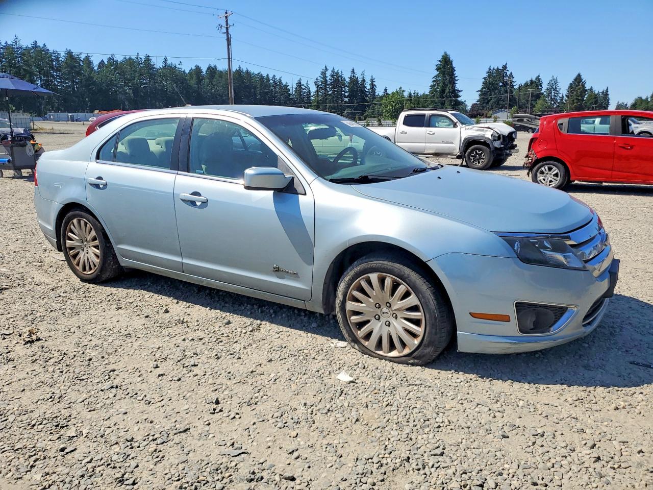 2010 Ford Fusion Hybrid Silver vin: 3FADP0L30AR390947