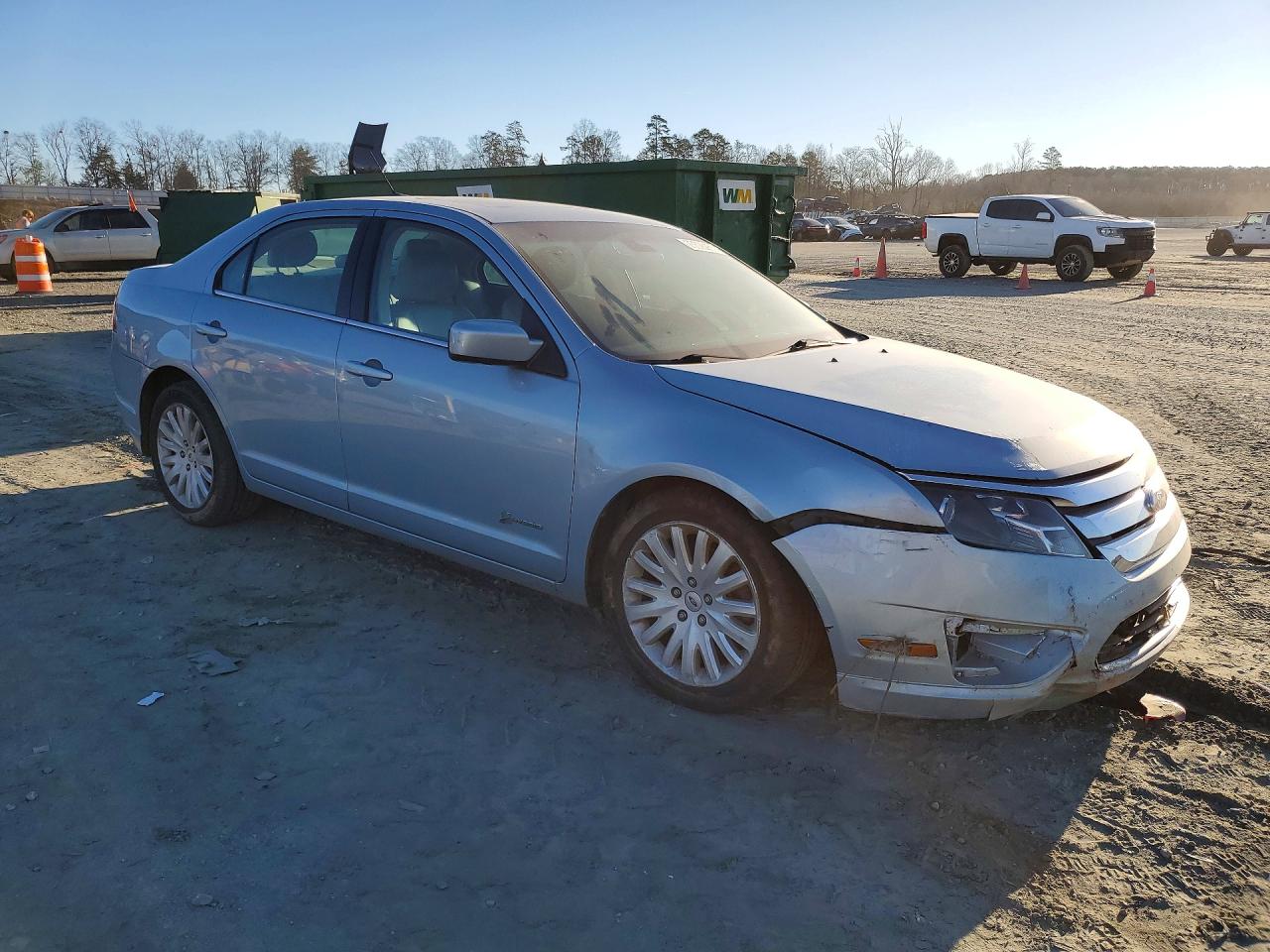 2011 Ford Fusion Hybrid Blue vin: 3FADP0L30BR102958
