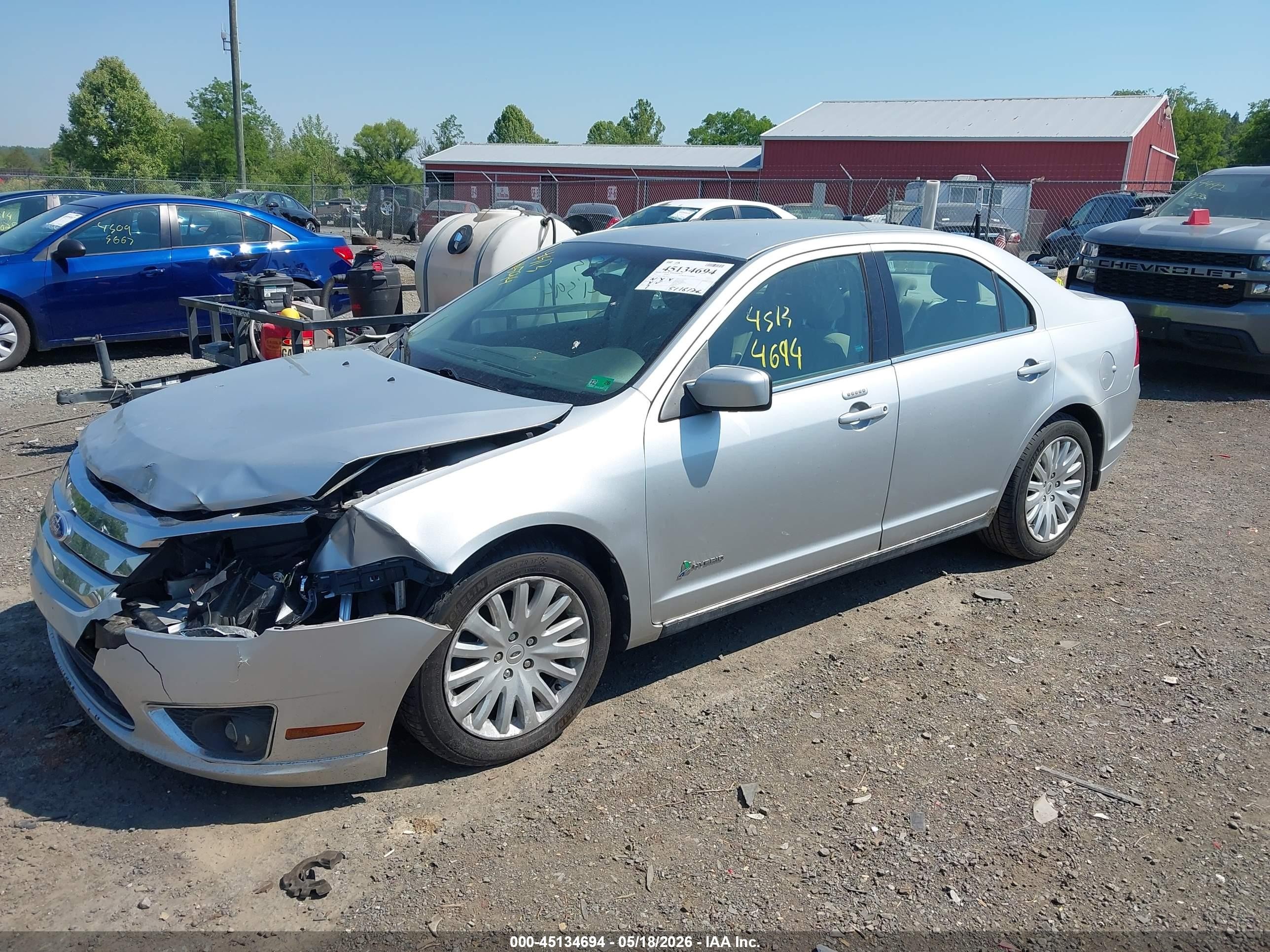 2011 Ford Fusion Hybrid   Серебряный vin: 3FADP0L30BR275427