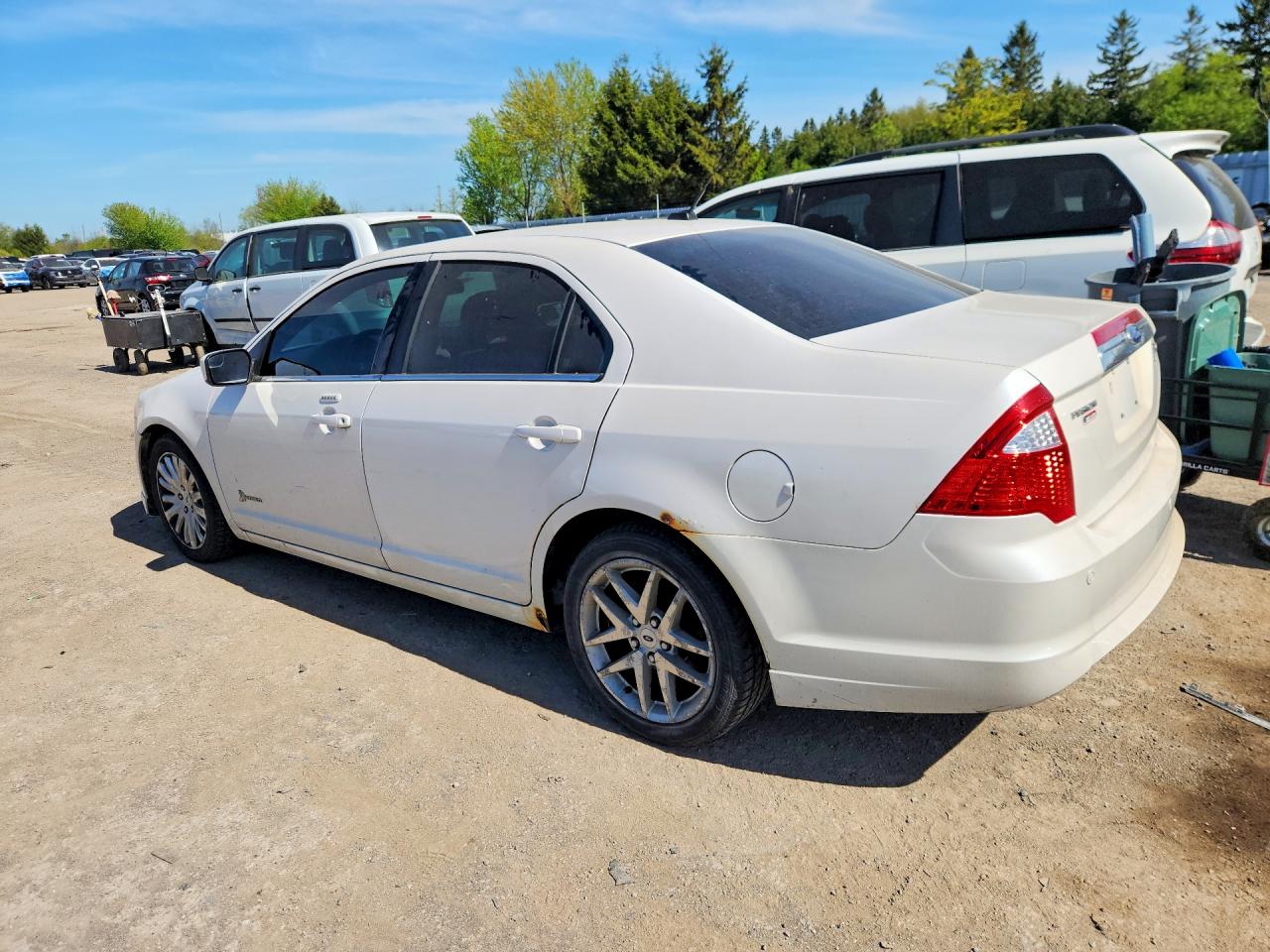 2012 Ford Fusion Hybrid White vin: 3FADP0L30CR165463