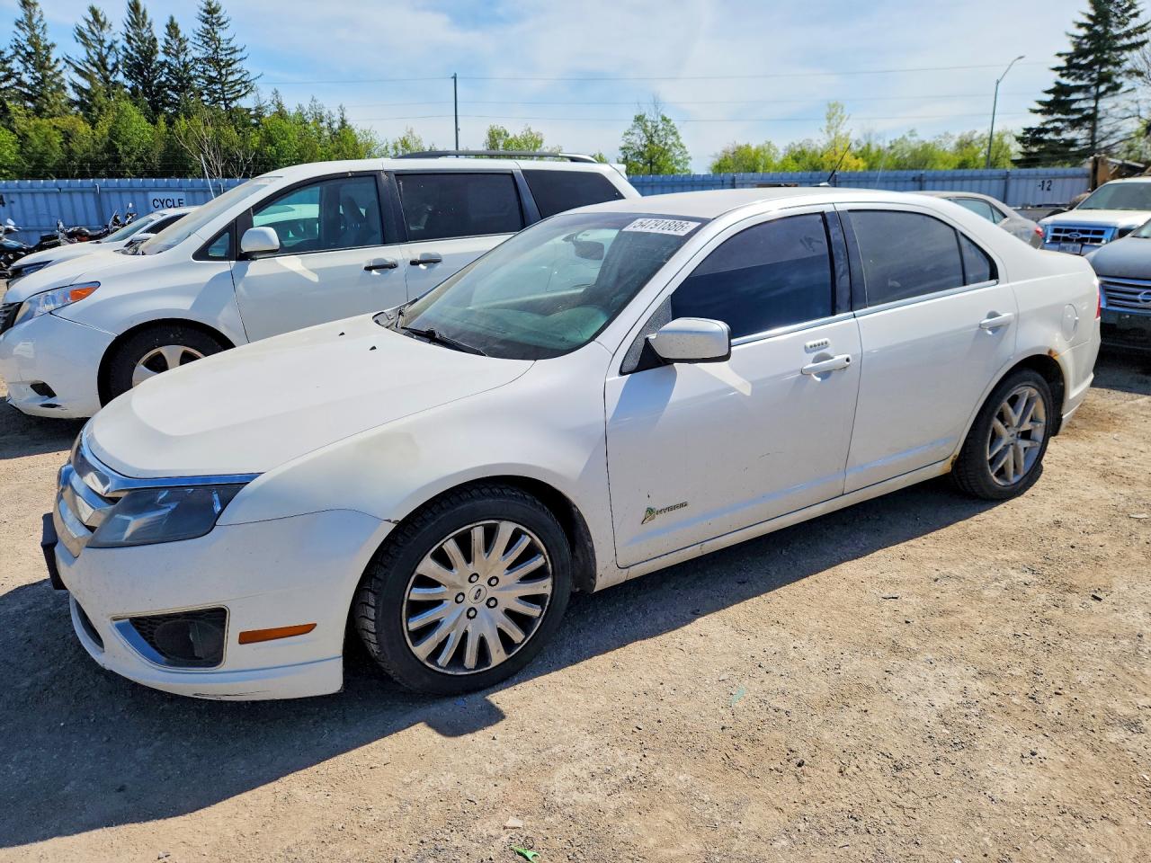 2012 Ford Fusion Hybrid Белый vin: 3FADP0L30CR165463