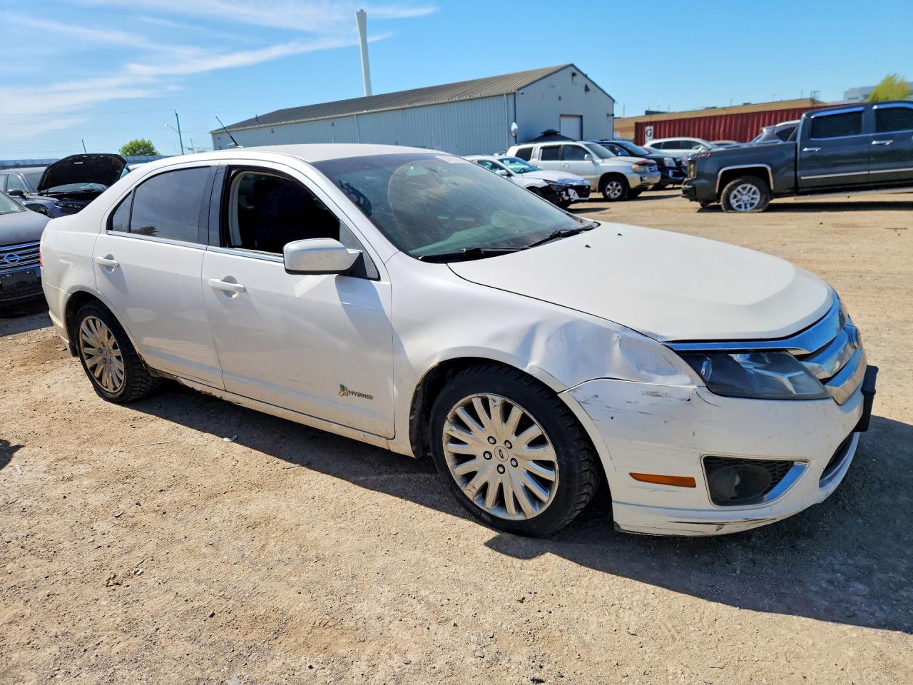 2012 Ford Fusion Hybrid White vin: 3FADP0L30CR165463