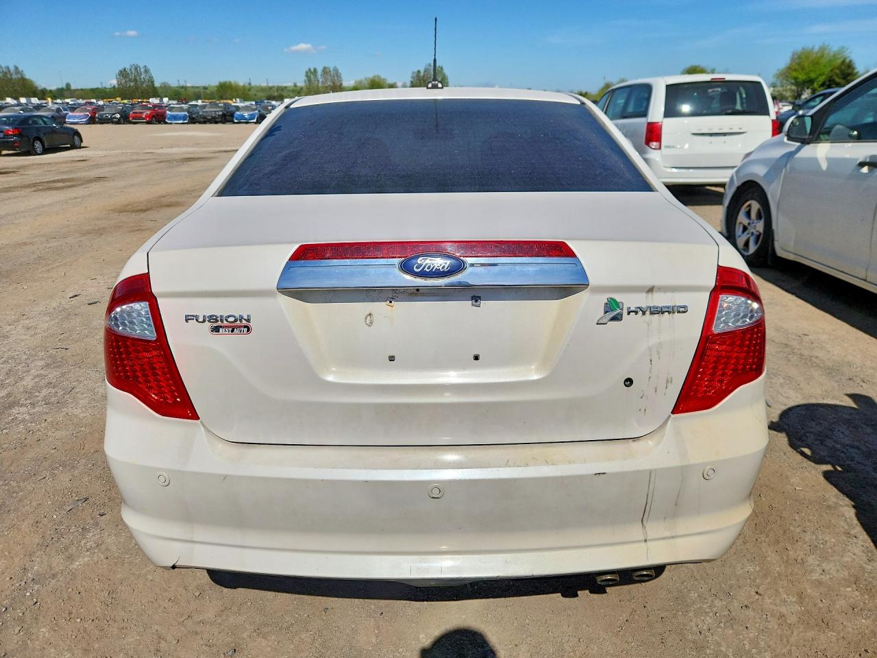 2012 Ford Fusion Hybrid White vin: 3FADP0L30CR165463
