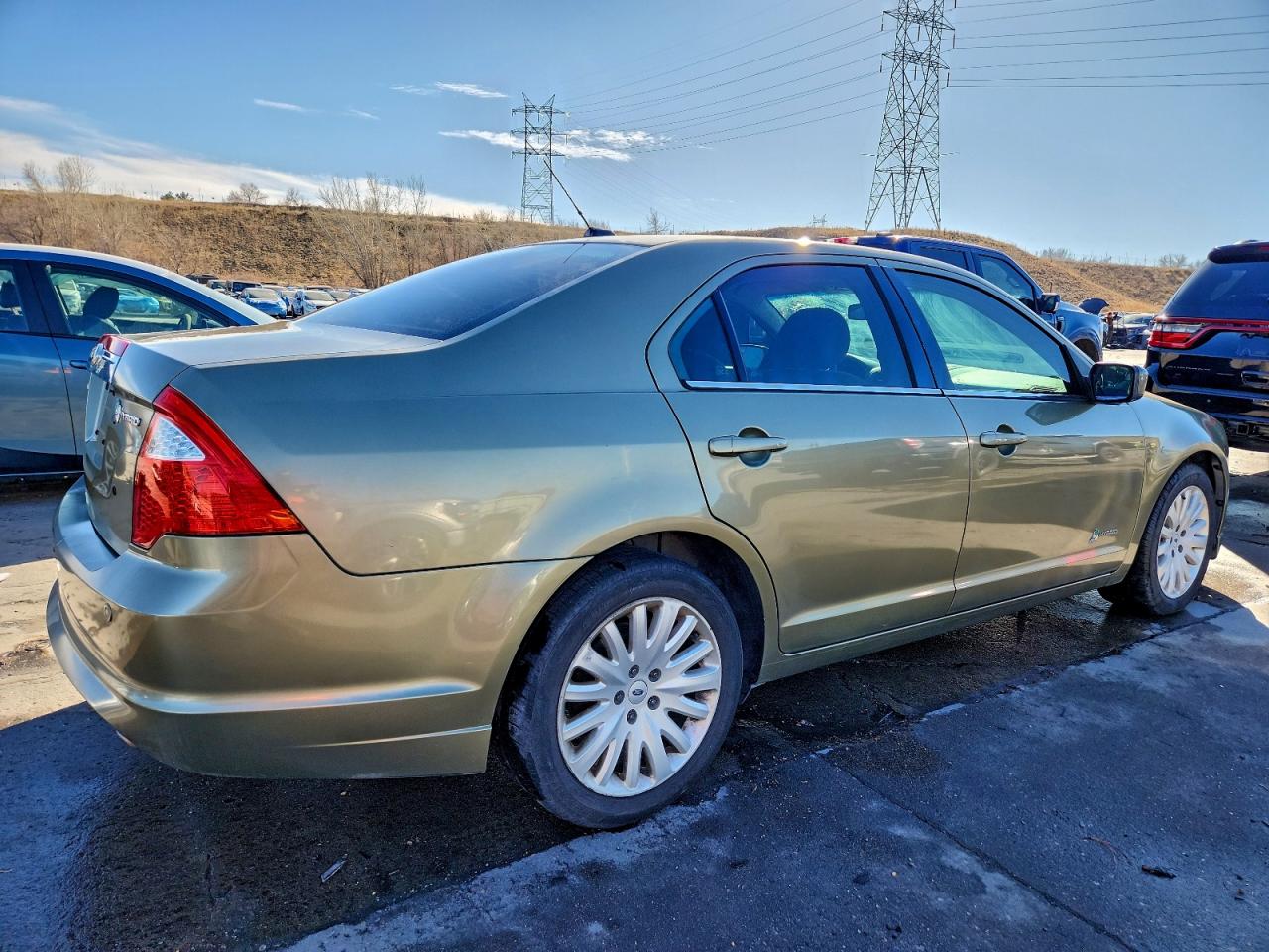2012 Ford Fusion Hybrid Green vin: 3FADP0L30CR184742