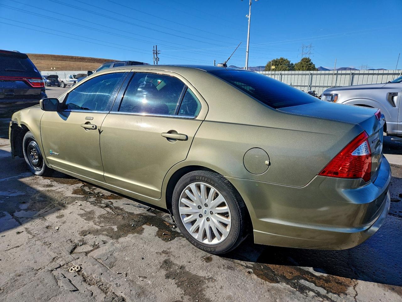 2012 Ford Fusion Hybrid Green vin: 3FADP0L30CR184742