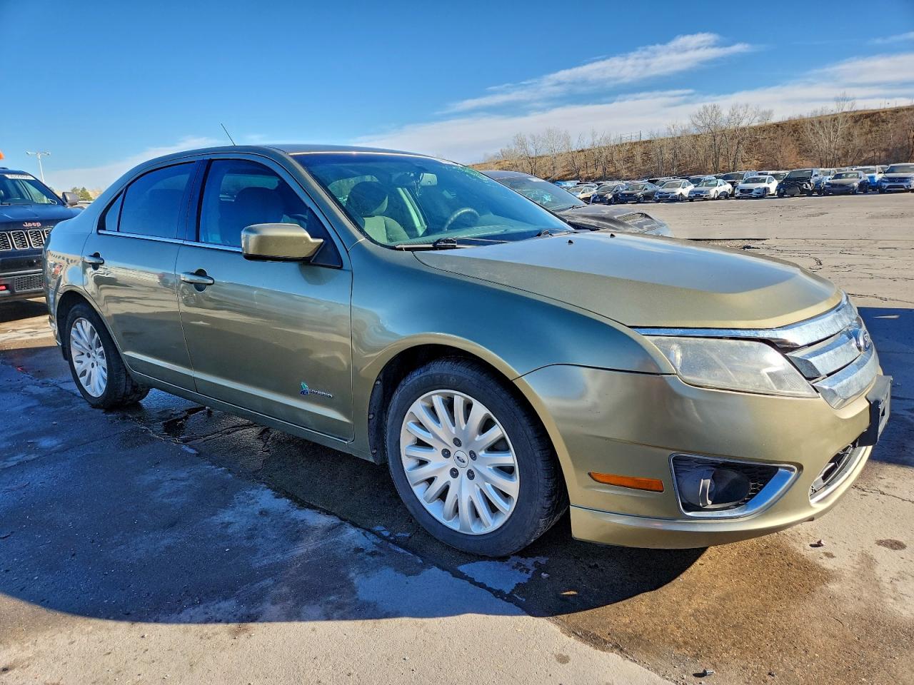 2012 Ford Fusion Hybrid Green vin: 3FADP0L30CR184742